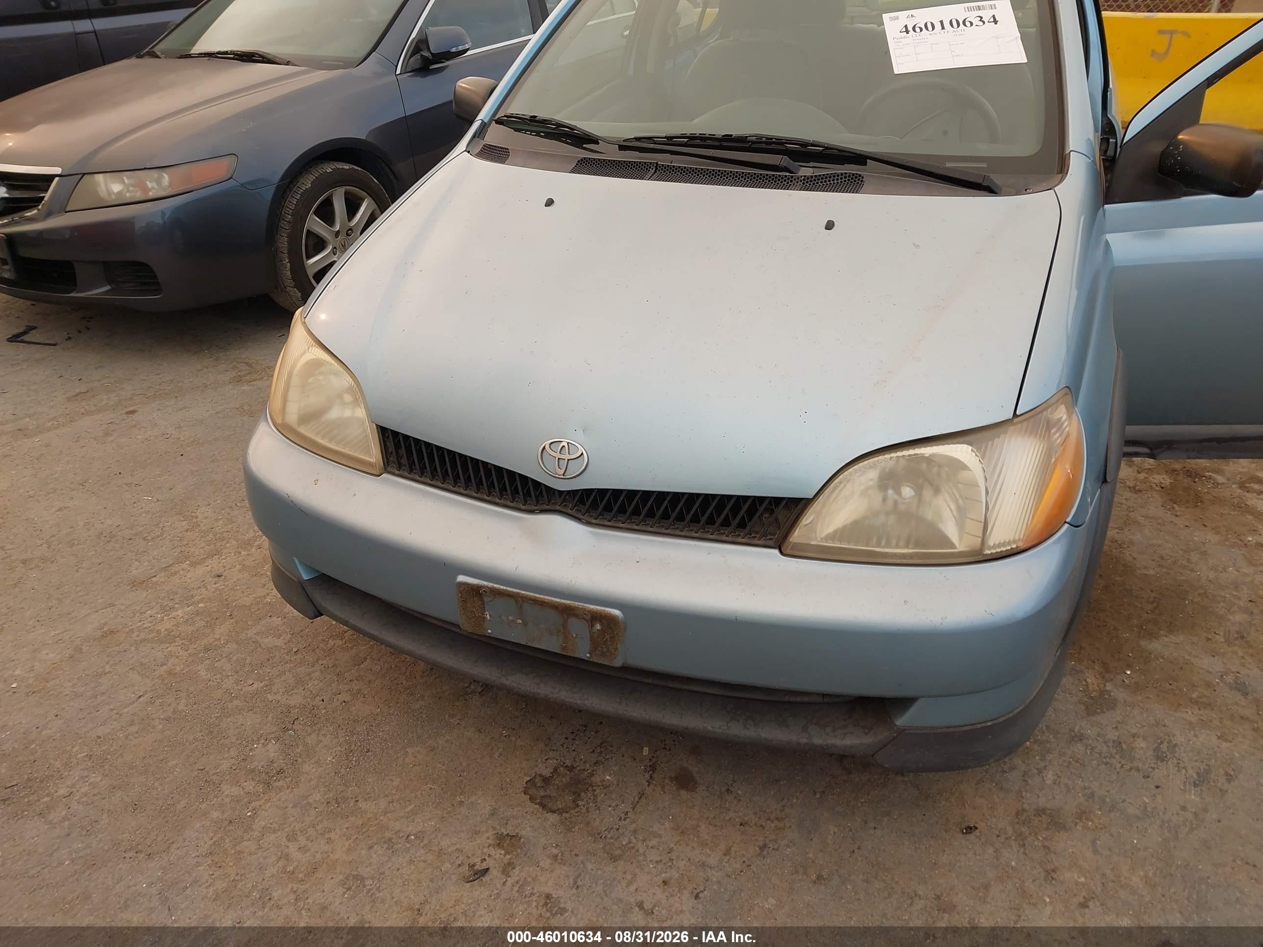 2002 Toyota Echo   Light Blue vin: JTDBT123120203060