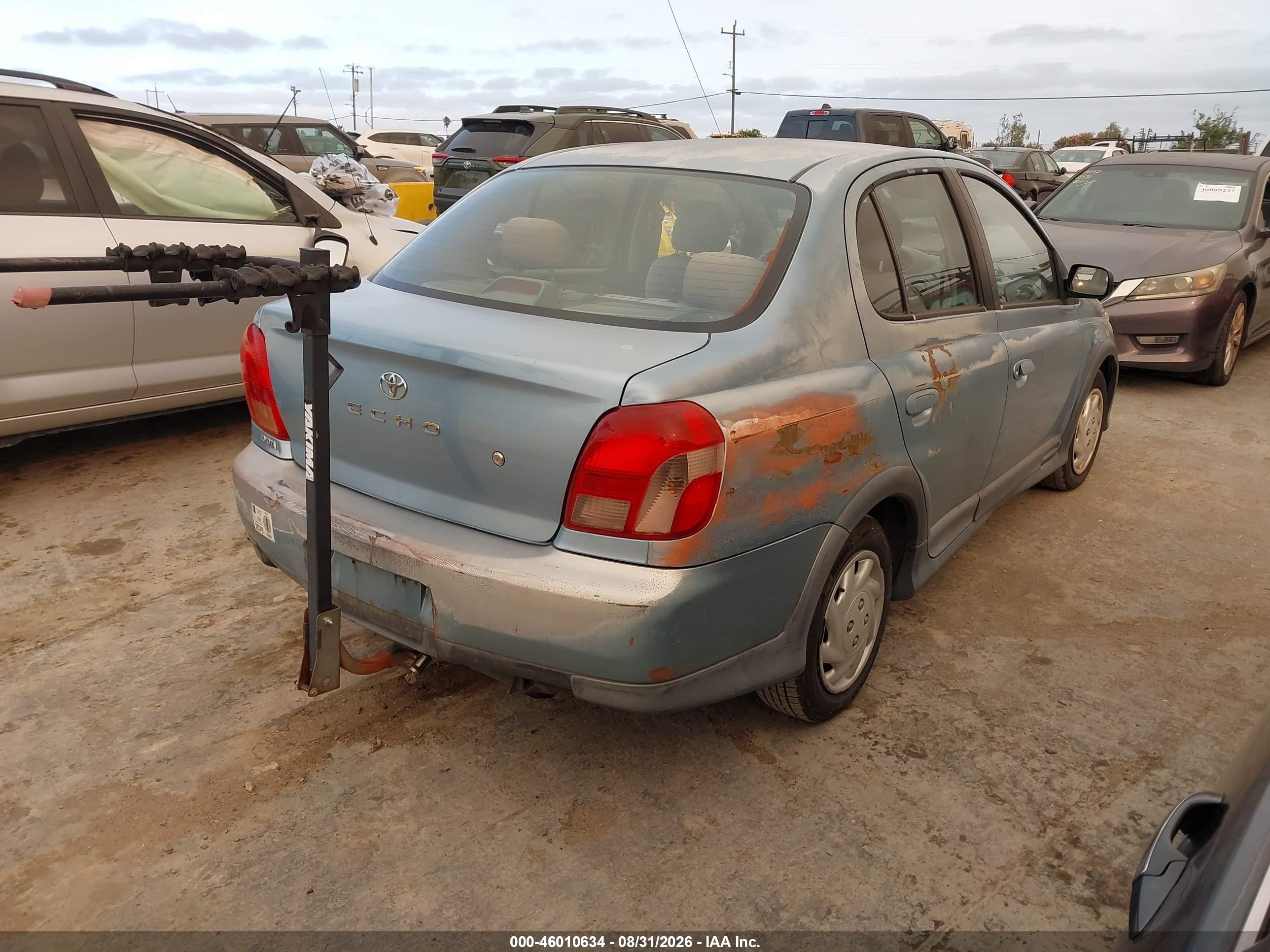 2002 Toyota Echo   Light Blue vin: JTDBT123120203060