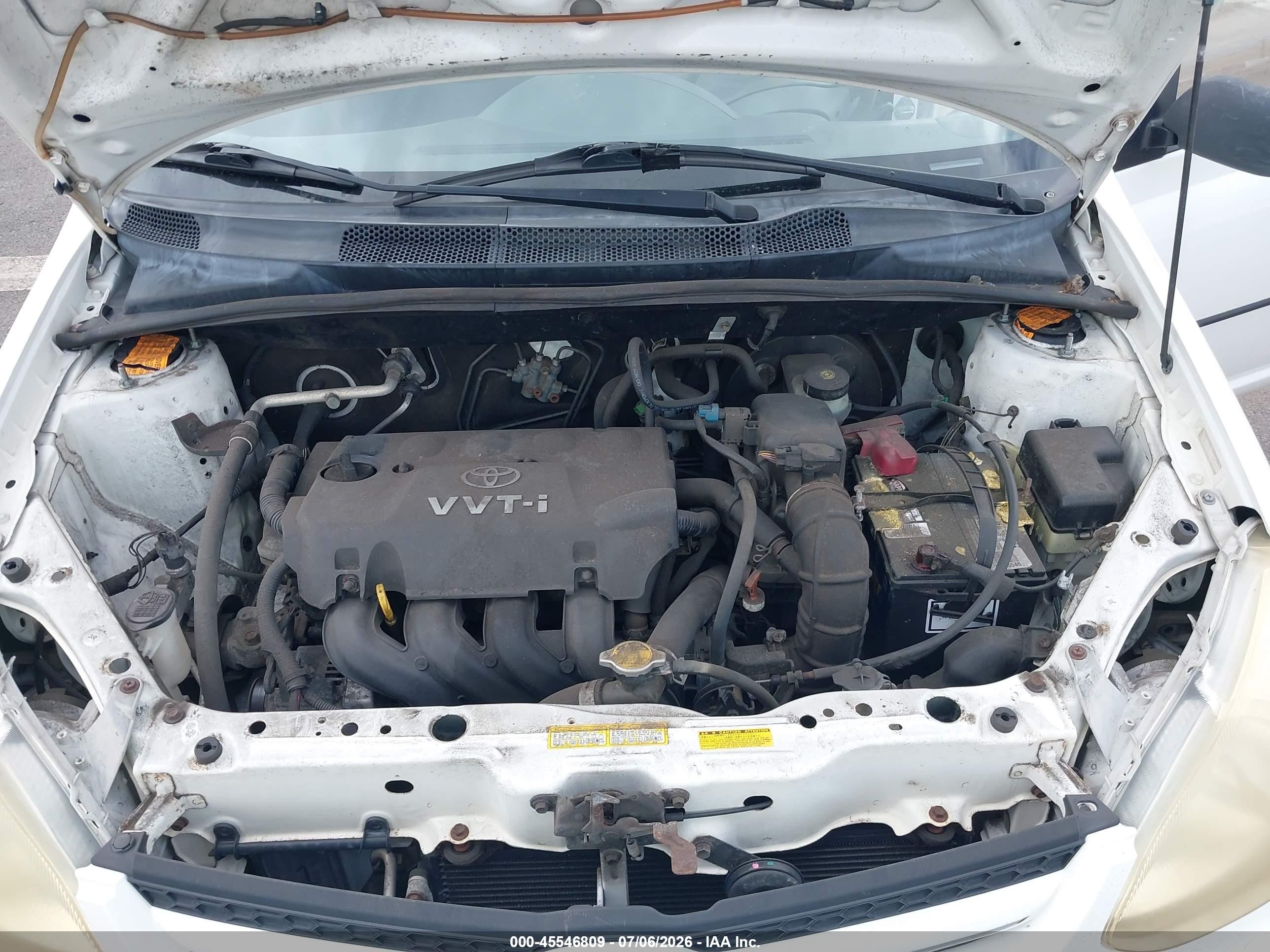 2003 Toyota Echo   White vin: JTDBT123130271487