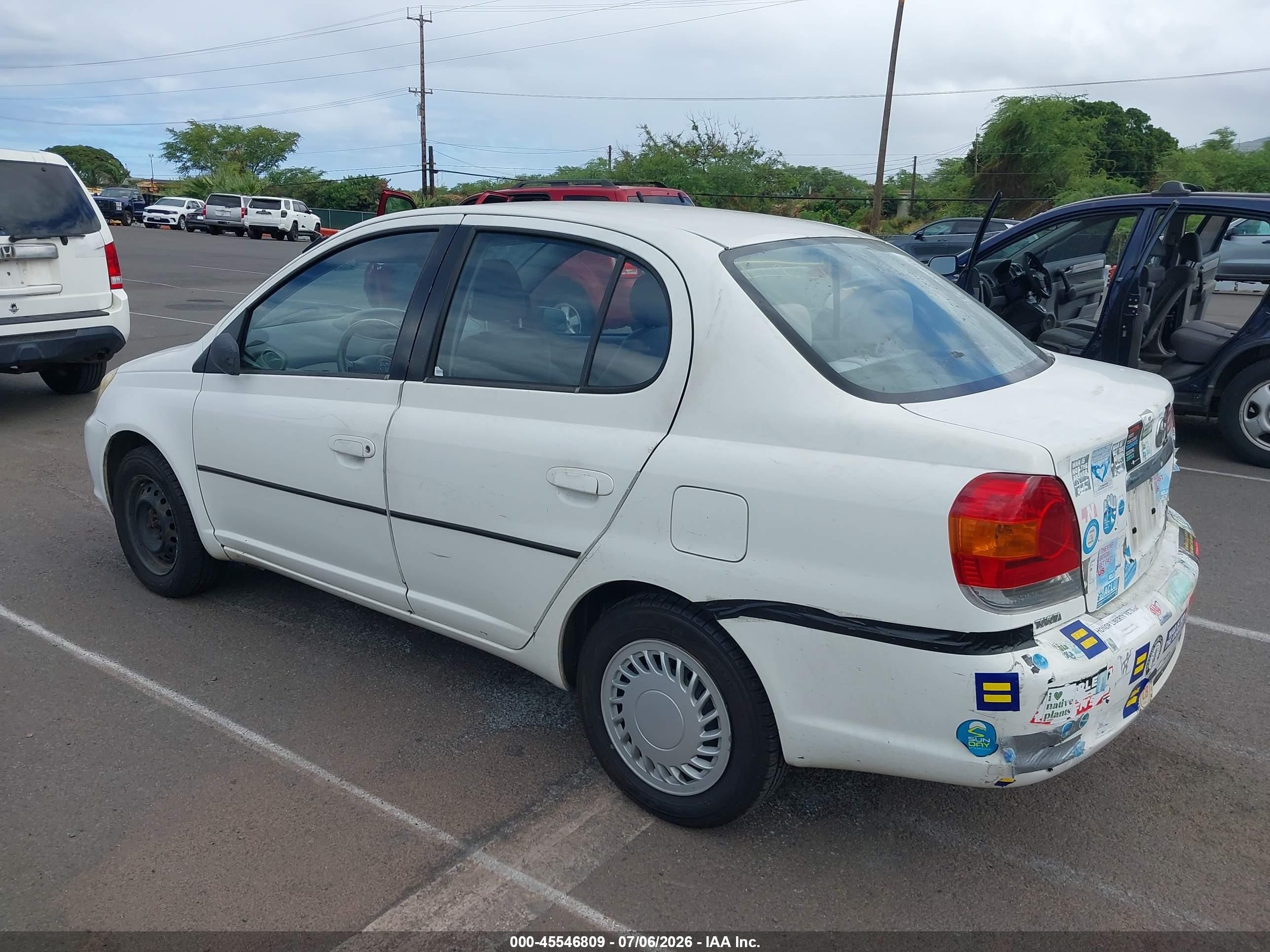 2003 Toyota Echo   White vin: JTDBT123130271487