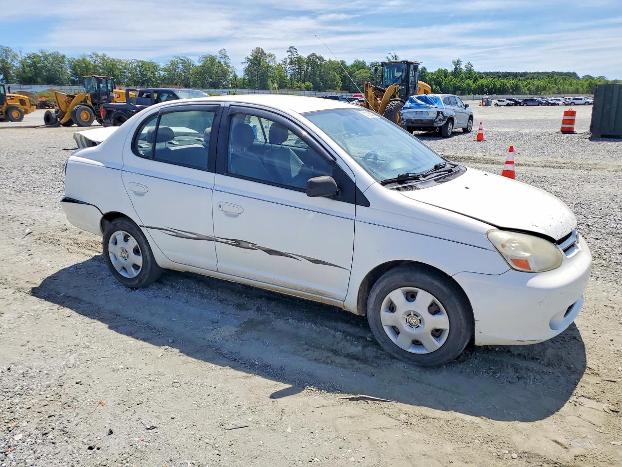 2003 Toyota Echo Base White vin: JTDBT123130300079