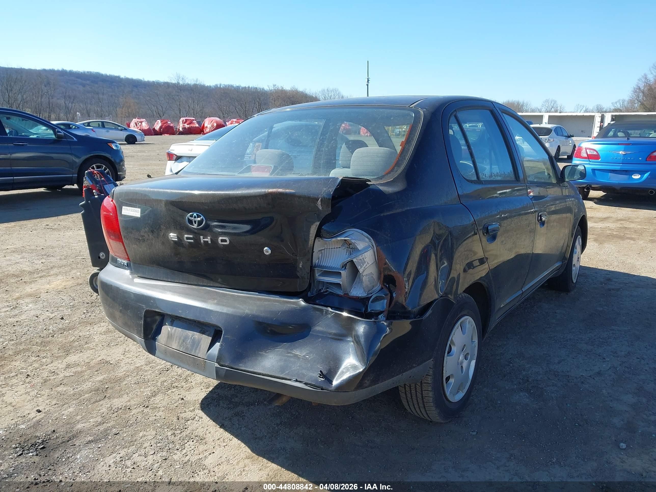 2002 Toyota Echo   Black vin: JTDBT123220216769