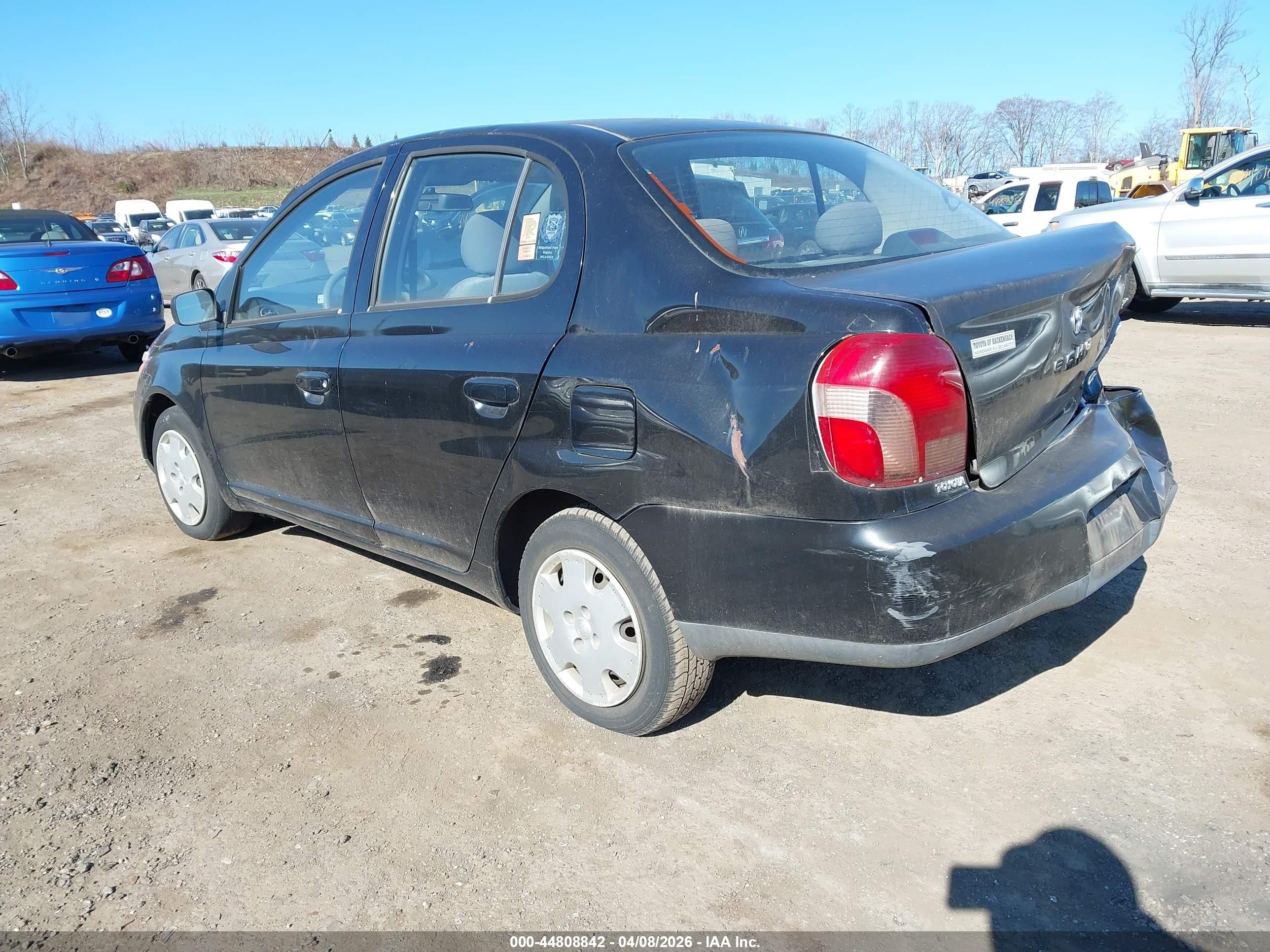 2002 Toyota Echo   Black vin: JTDBT123220216769