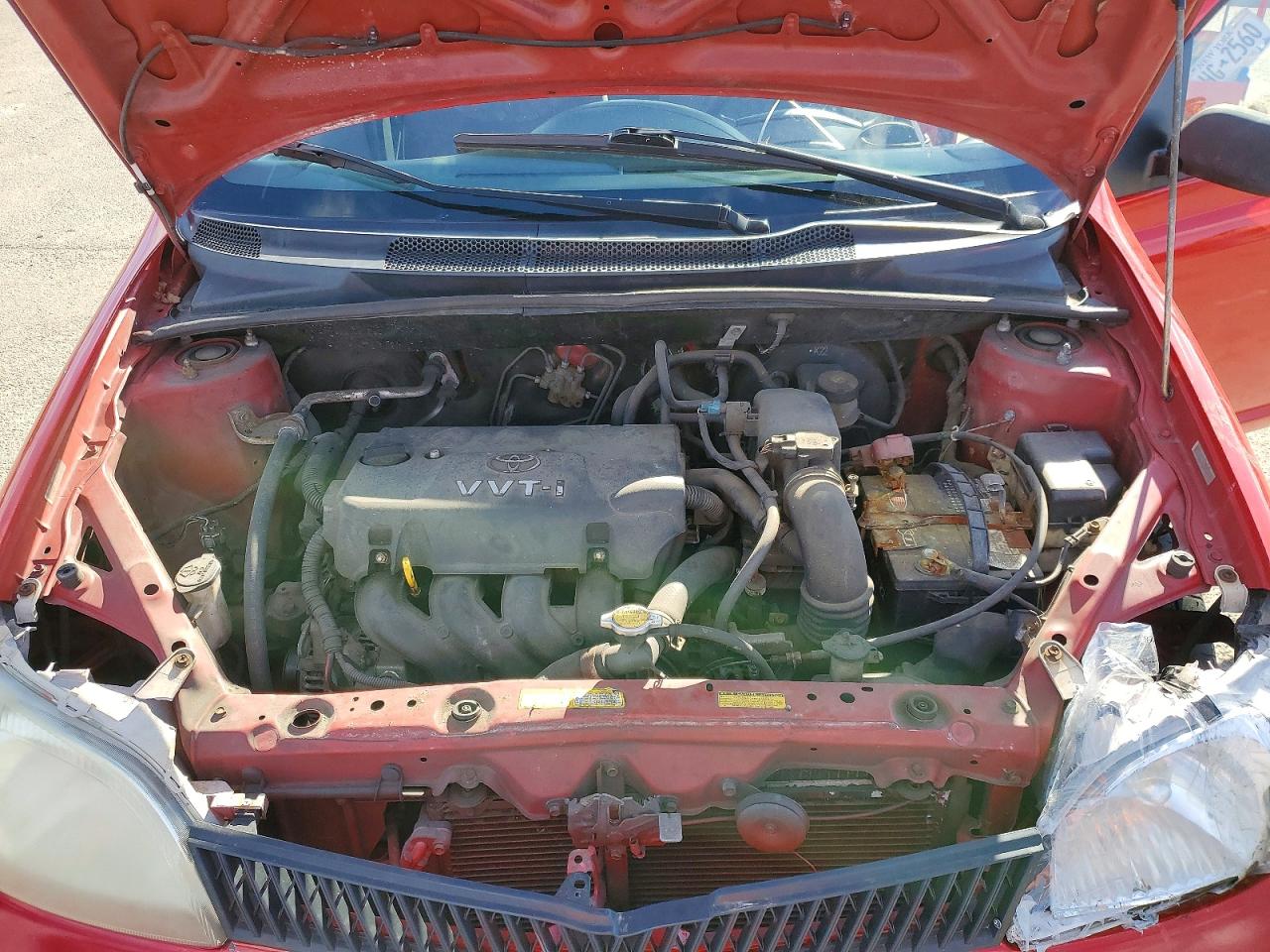 2002 Toyota Echo Red vin: JTDBT123220215105