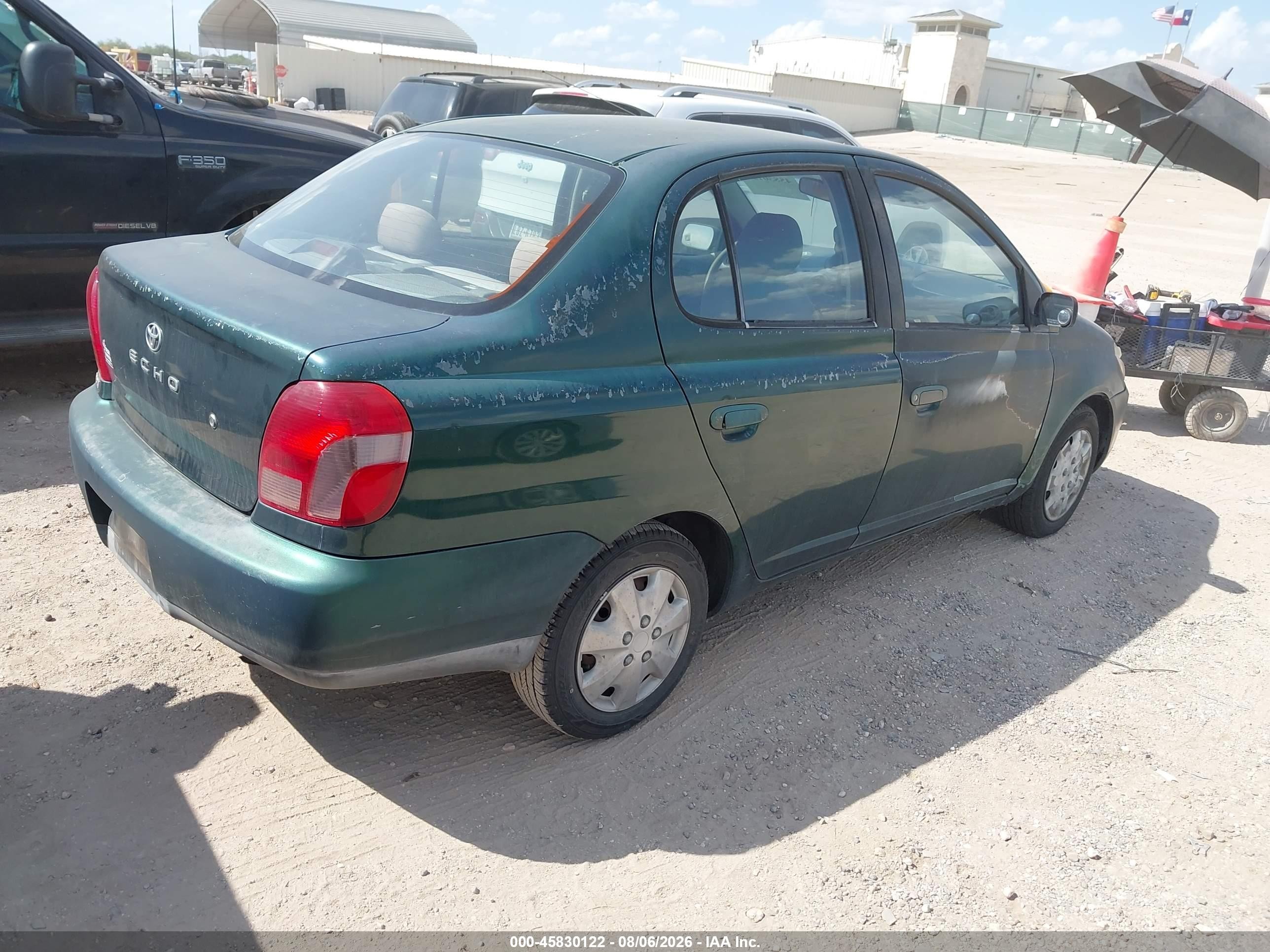 2002 Toyota Echo   Зеленый vin: JTDBT123220219087