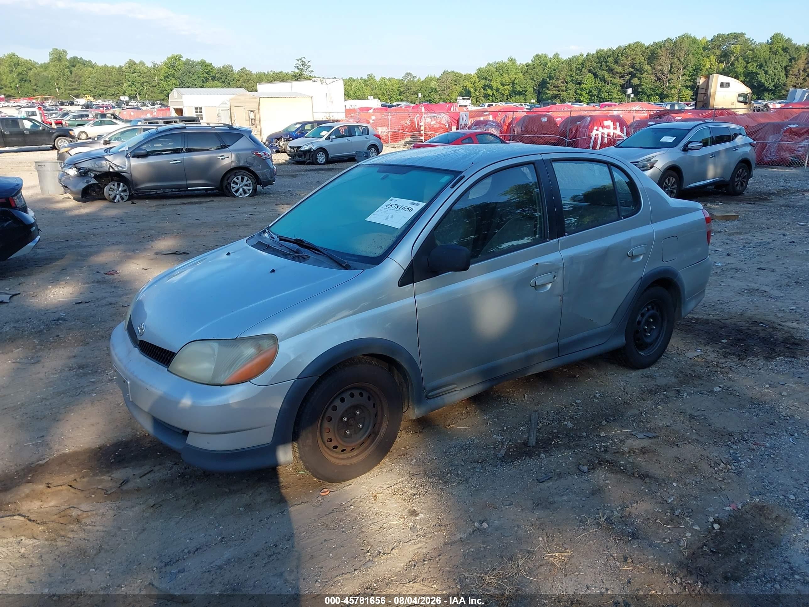 2002 Toyota Echo   Silver vin: JTDBT123225025517