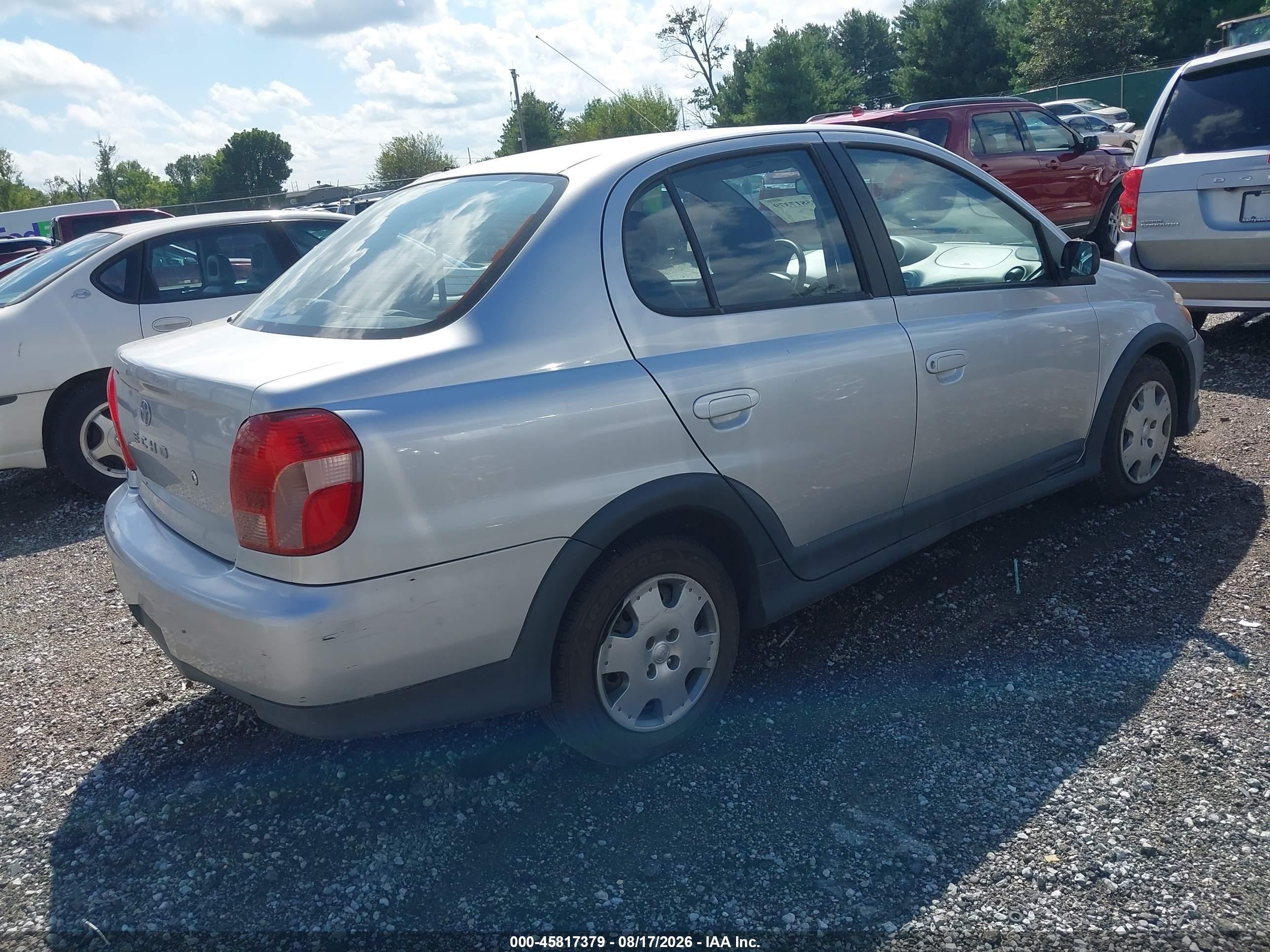 2000 Toyota Echo   Silver vin: JTDBT1232Y0064422