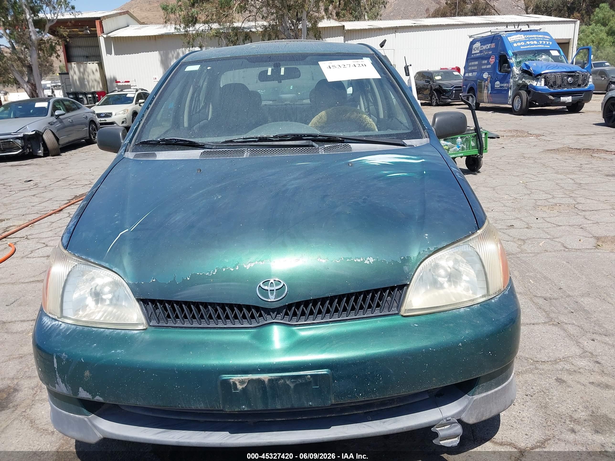 2000 Toyota Echo   Green vin: JTDBT1232Y0071757
