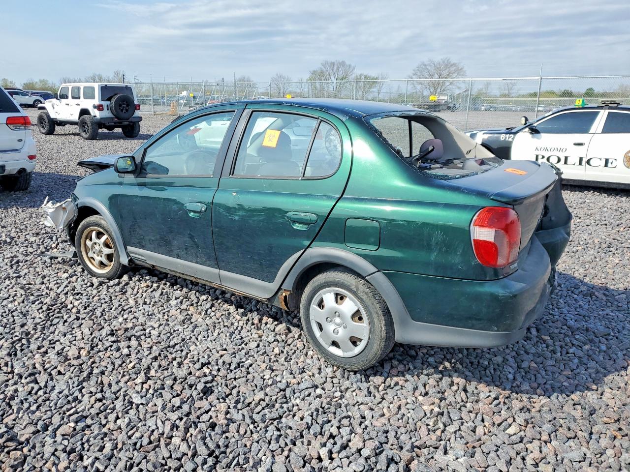 2000 Toyota Echo Base Green vin: JTDBT1232Y0097422