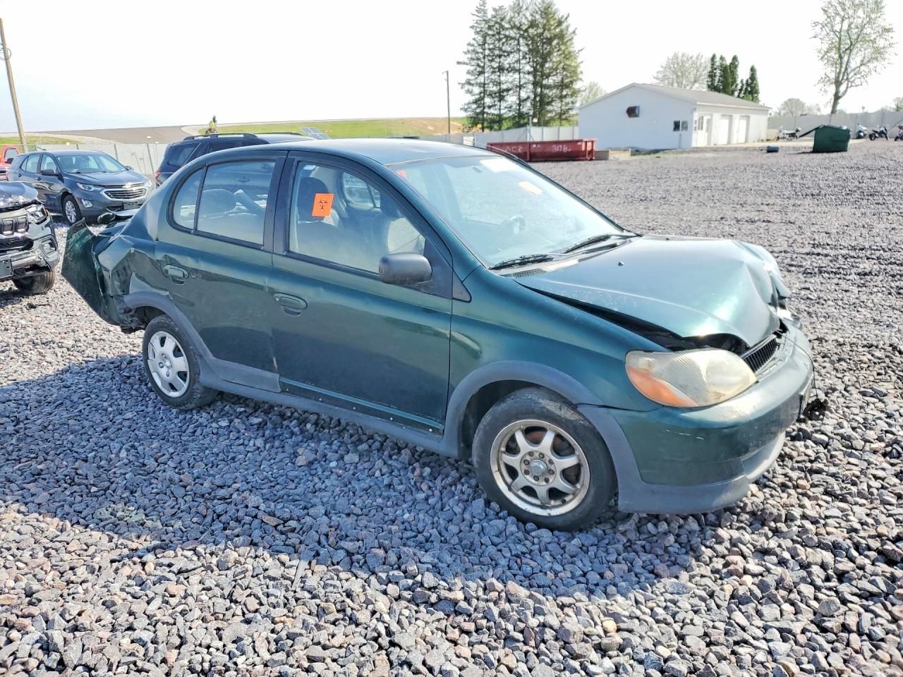 2000 Toyota Echo Base Green vin: JTDBT1232Y0097422