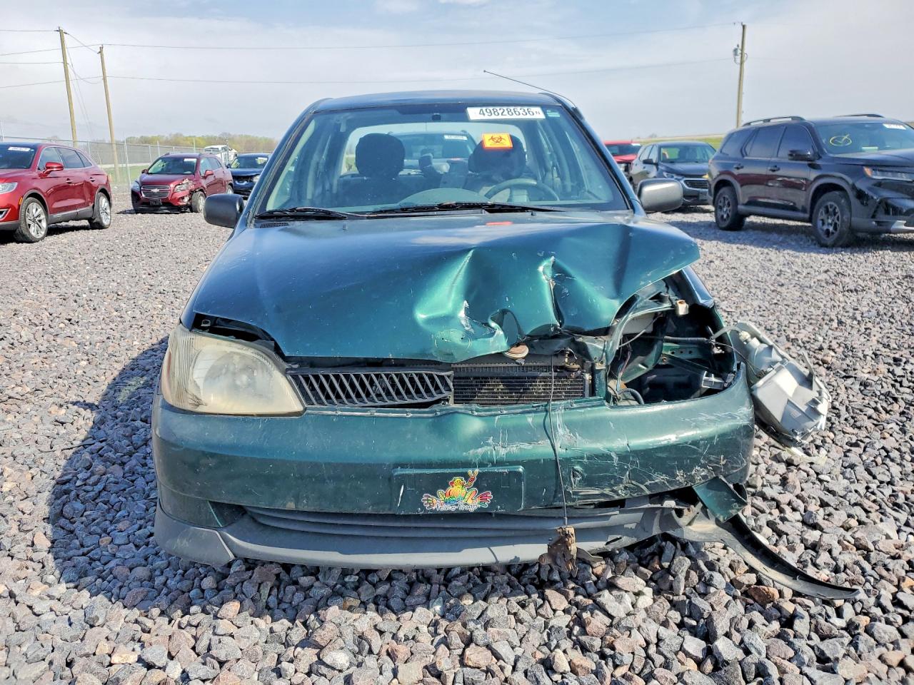 2000 Toyota Echo Base Green vin: JTDBT1232Y0097422