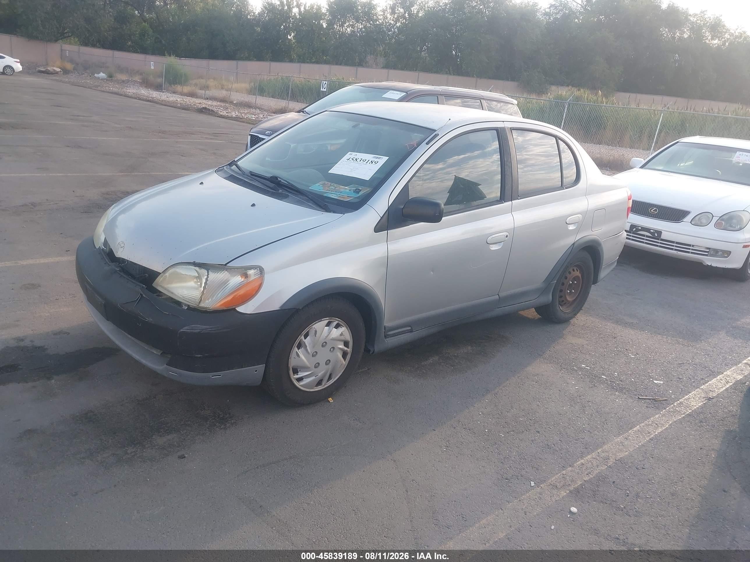 2002 Toyota Echo   Silver vin: JTDBT123320213511