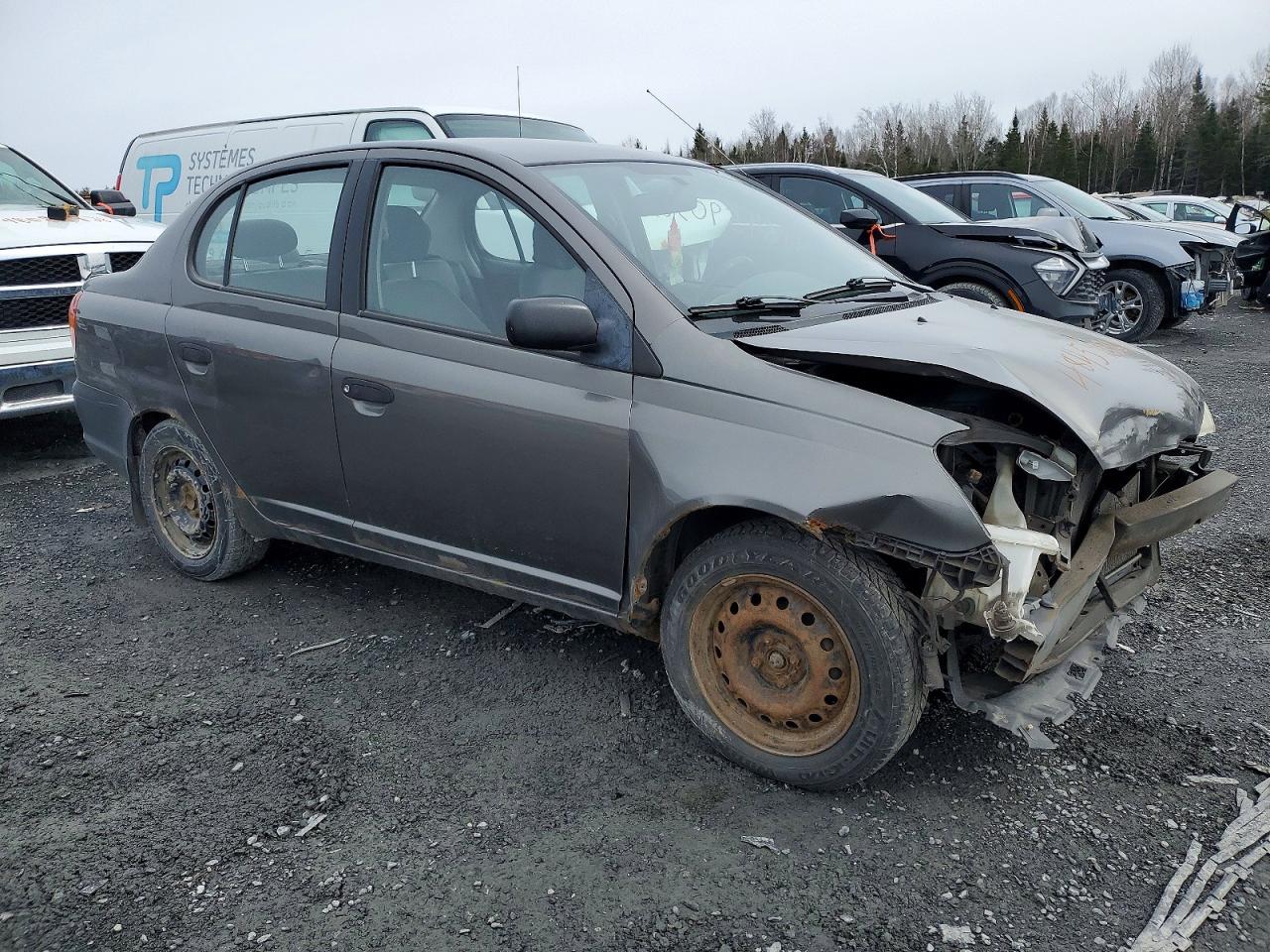 2003 Toyota Echo Base Gray vin: JTDBT123330297962