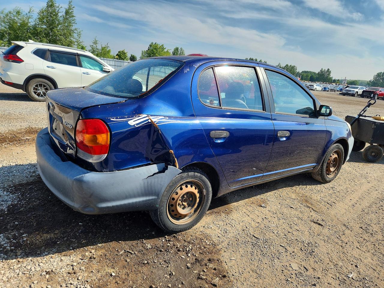 2003 Toyota Echo Base Blue vin: JTDBT123330300097