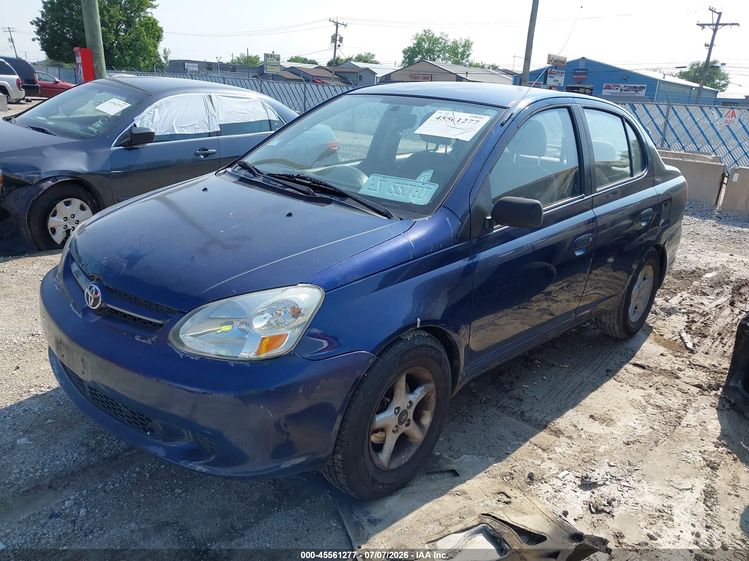 2003 Toyota Echo   Синий vin: JTDBT123335052629