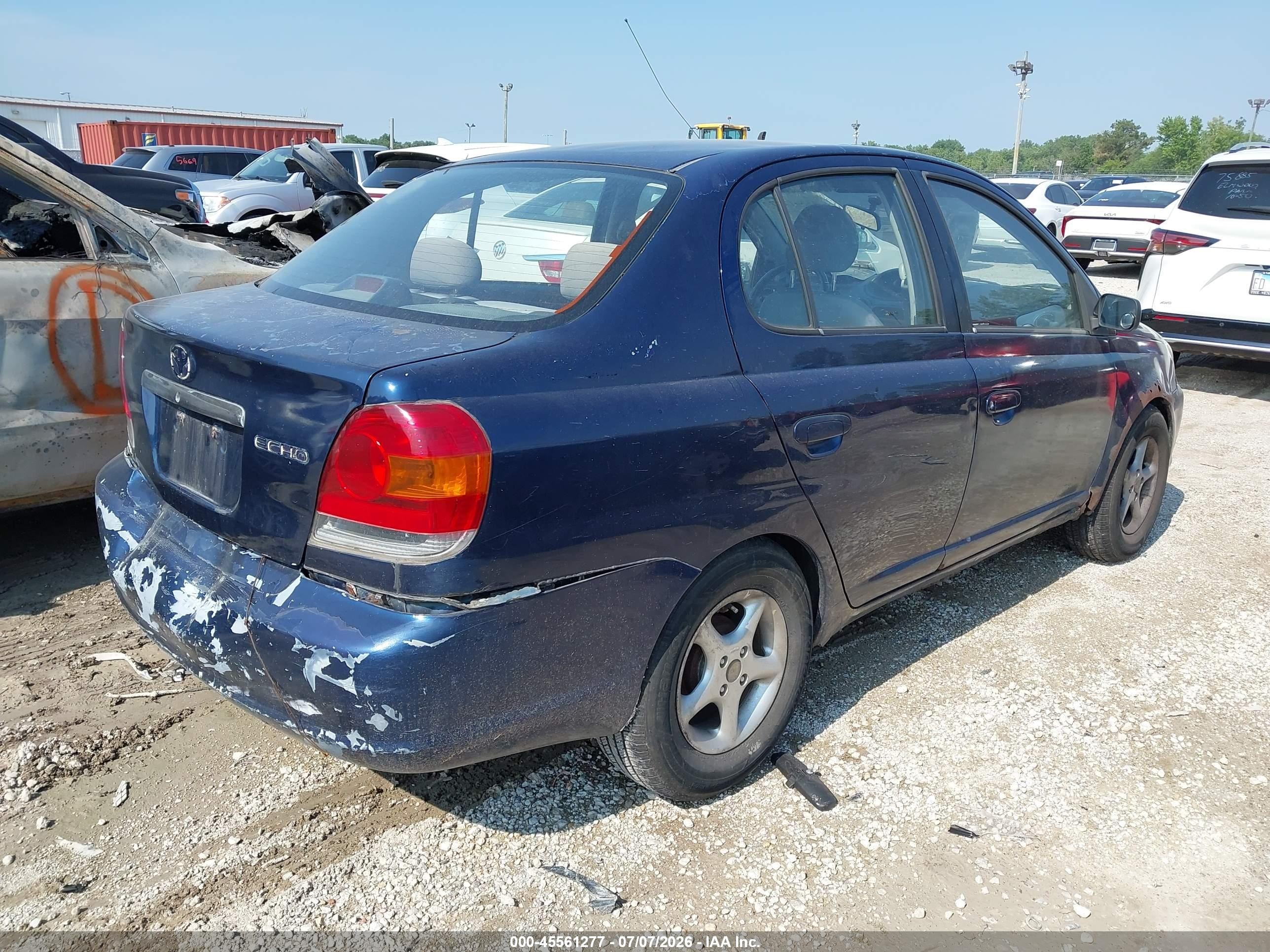 2003 Toyota Echo   Синий vin: JTDBT123335052629