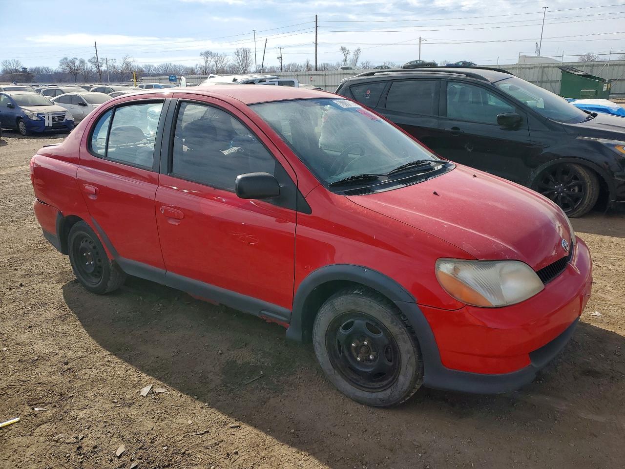 2000 Toyota Echo Red vin: JTDBT1233Y0024768