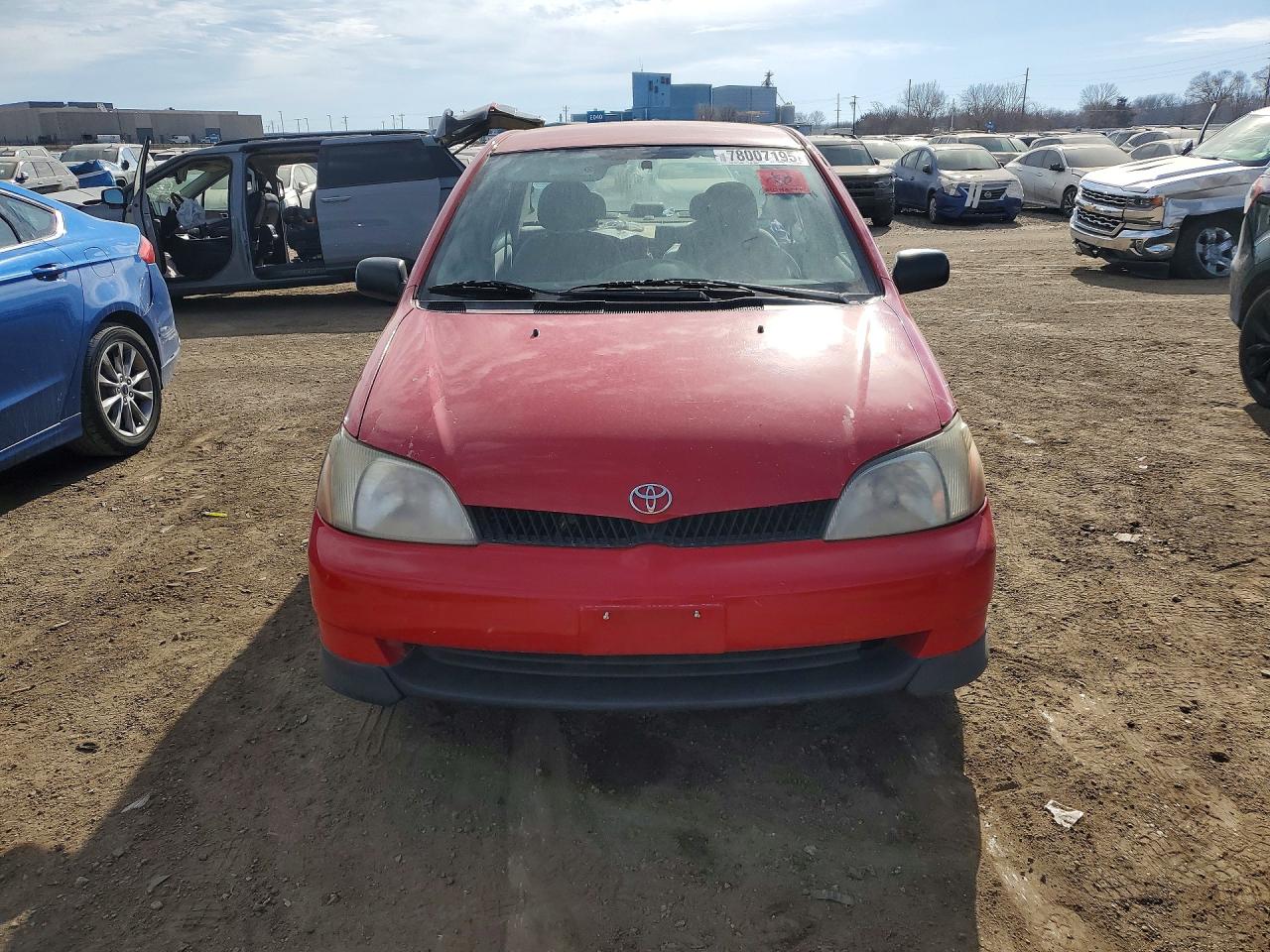 2000 Toyota Echo Red vin: JTDBT1233Y0024768