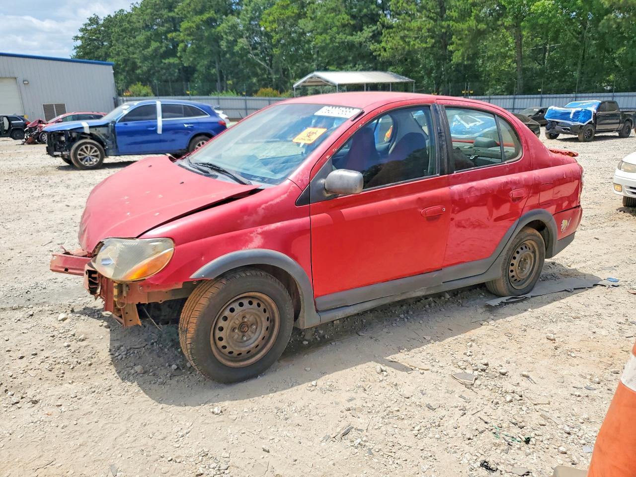 2000 Toyota Echo Base Red vin: JTDBT1233Y0080208