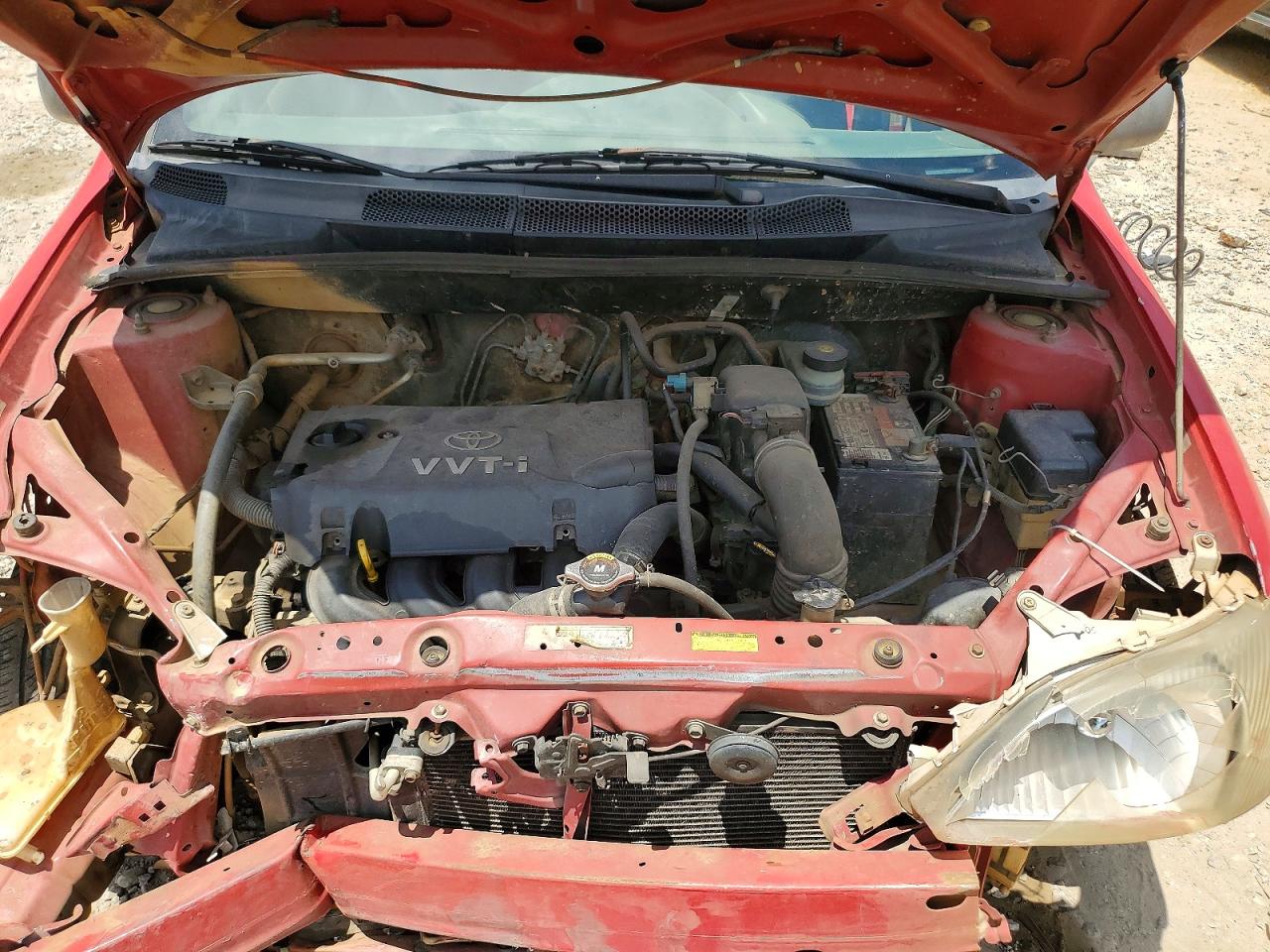 2000 Toyota Echo Base Red vin: JTDBT1233Y0080208
