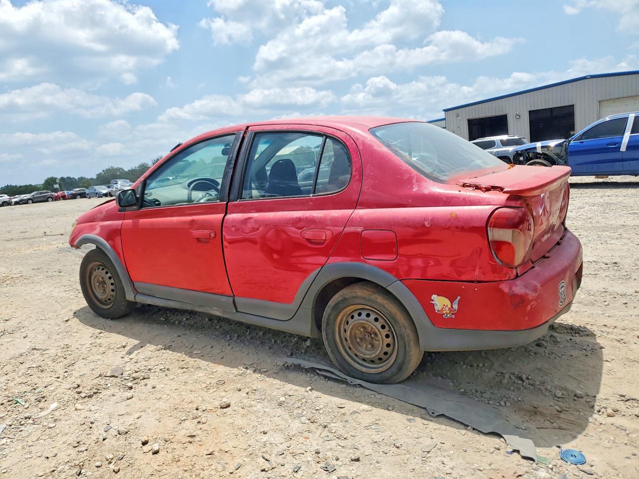 2000 Toyota Echo Base Red vin: JTDBT1233Y0080208