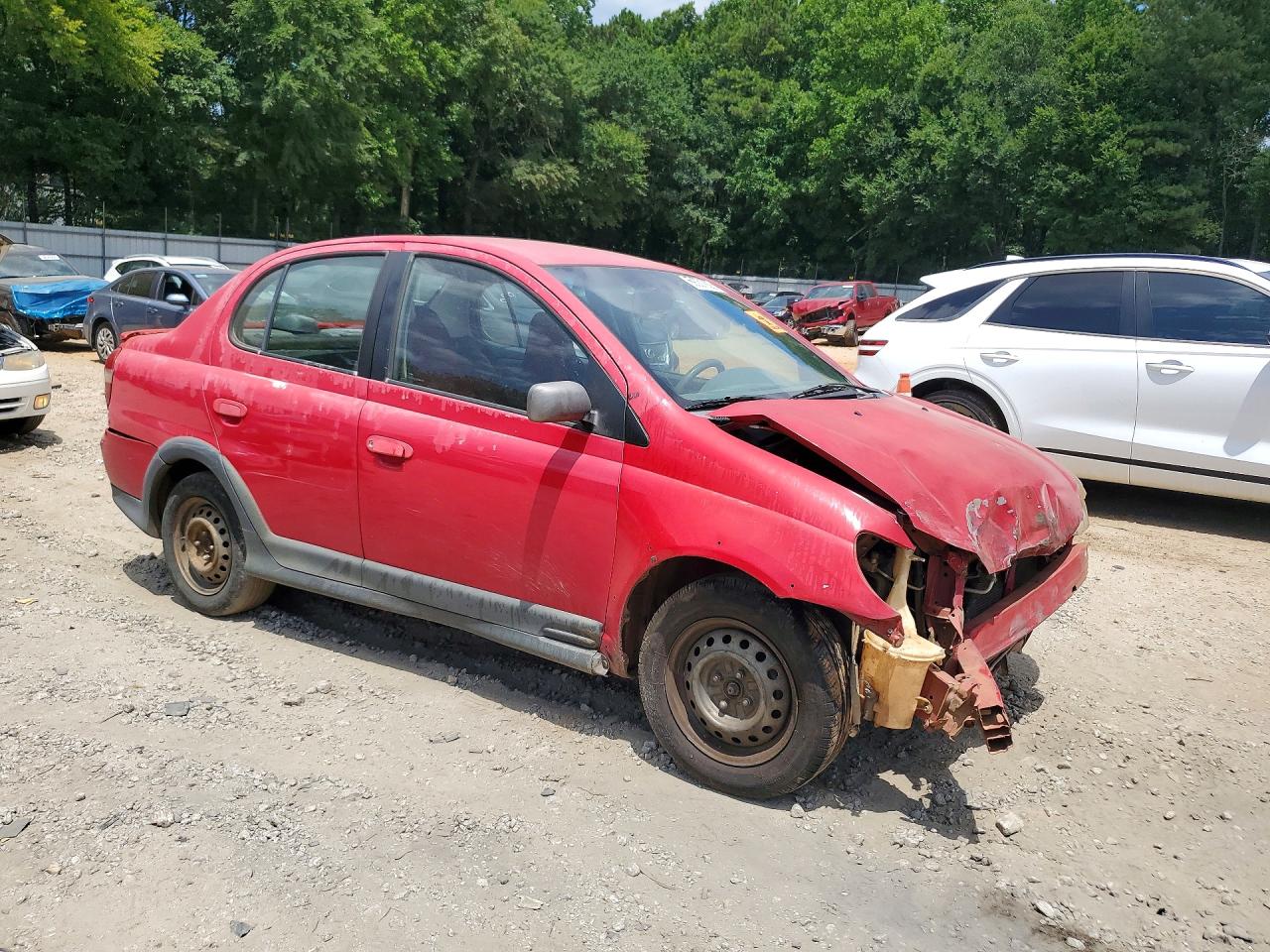 2000 Toyota Echo Base Red vin: JTDBT1233Y0080208