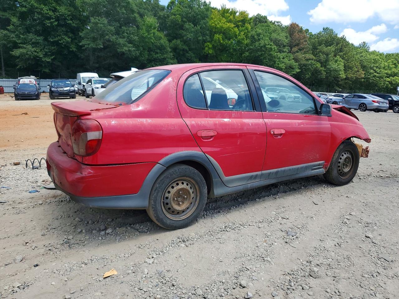 2000 Toyota Echo Base Red vin: JTDBT1233Y0080208
