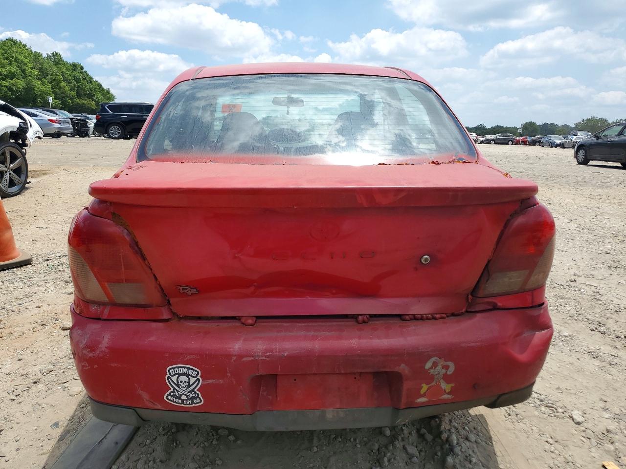 2000 Toyota Echo Base Red vin: JTDBT1233Y0080208