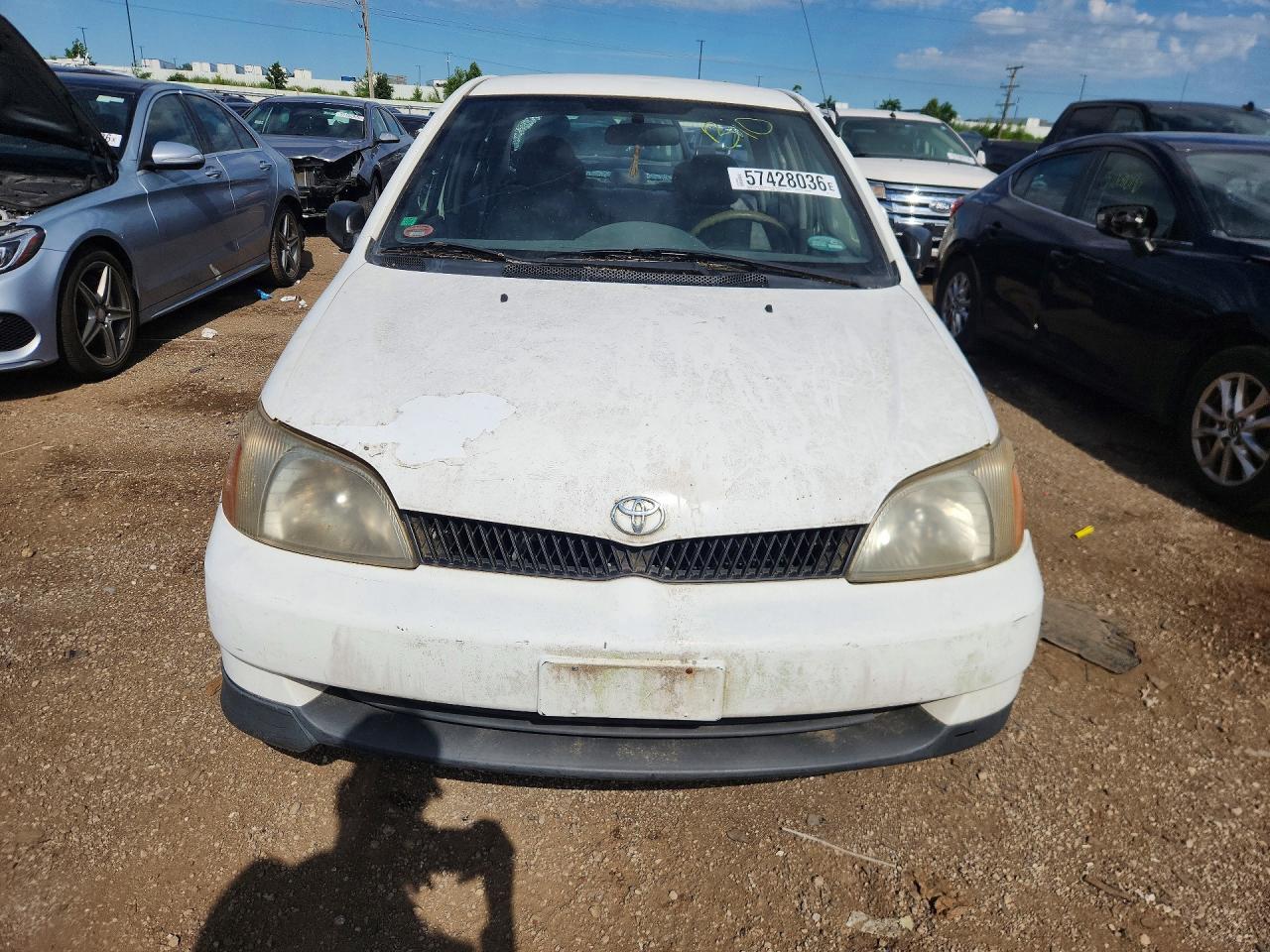 2001 Toyota Echo White vin: JTDBT123410115229
