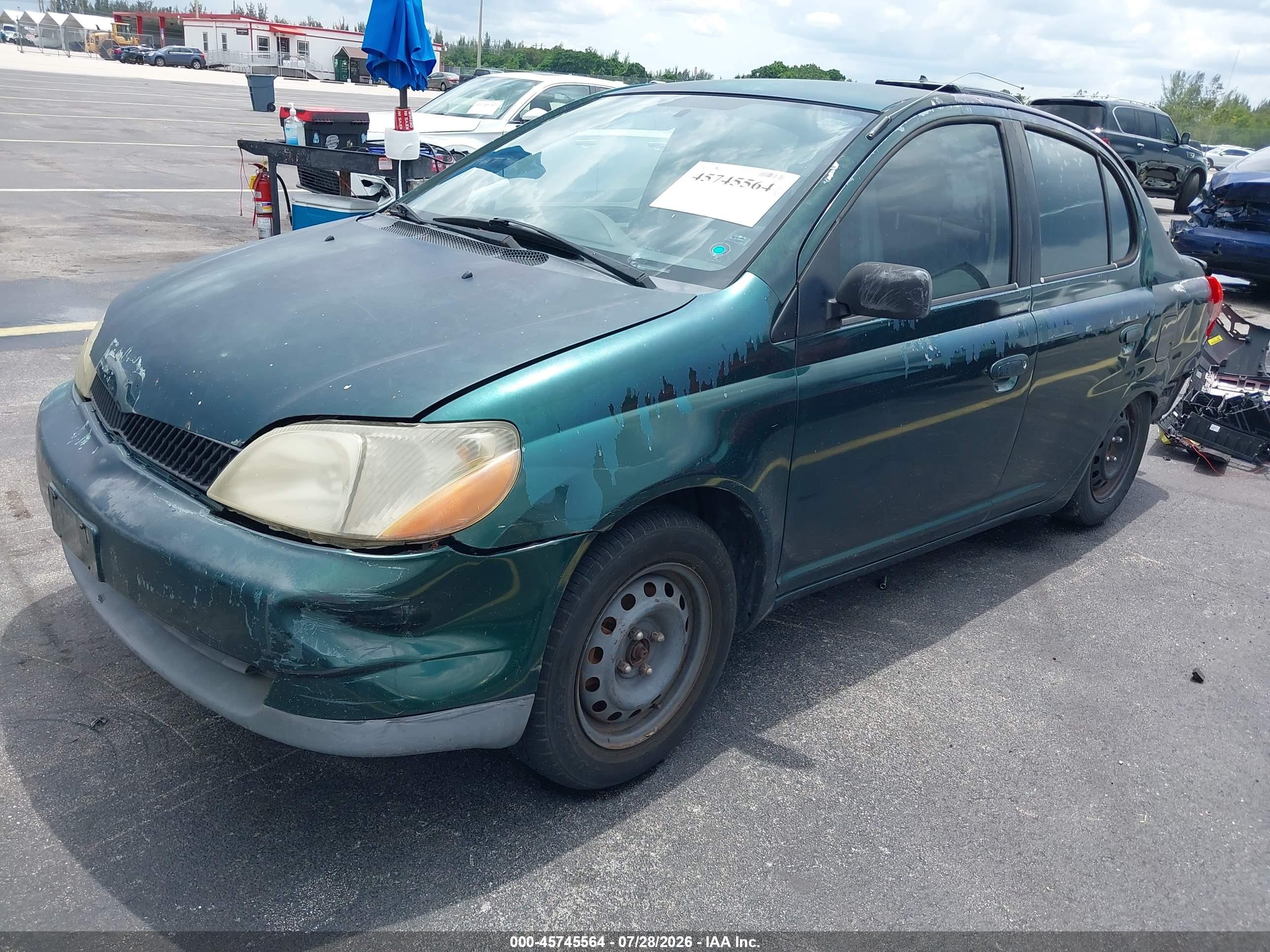 2001 Toyota Echo   Green vin: JTDBT123410177682