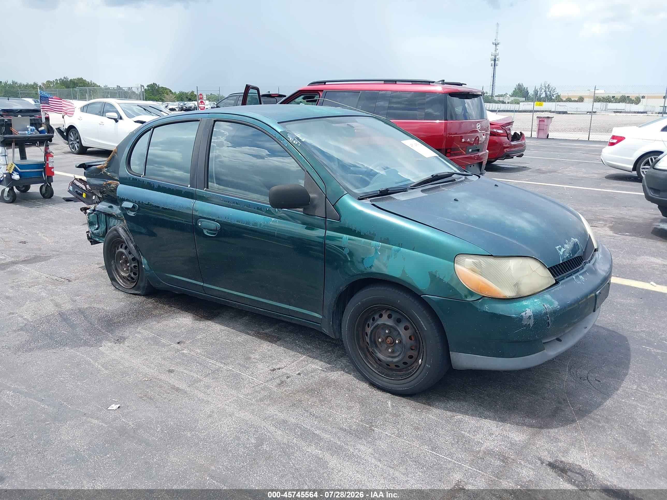 2001 Toyota Echo   Green vin: JTDBT123410177682