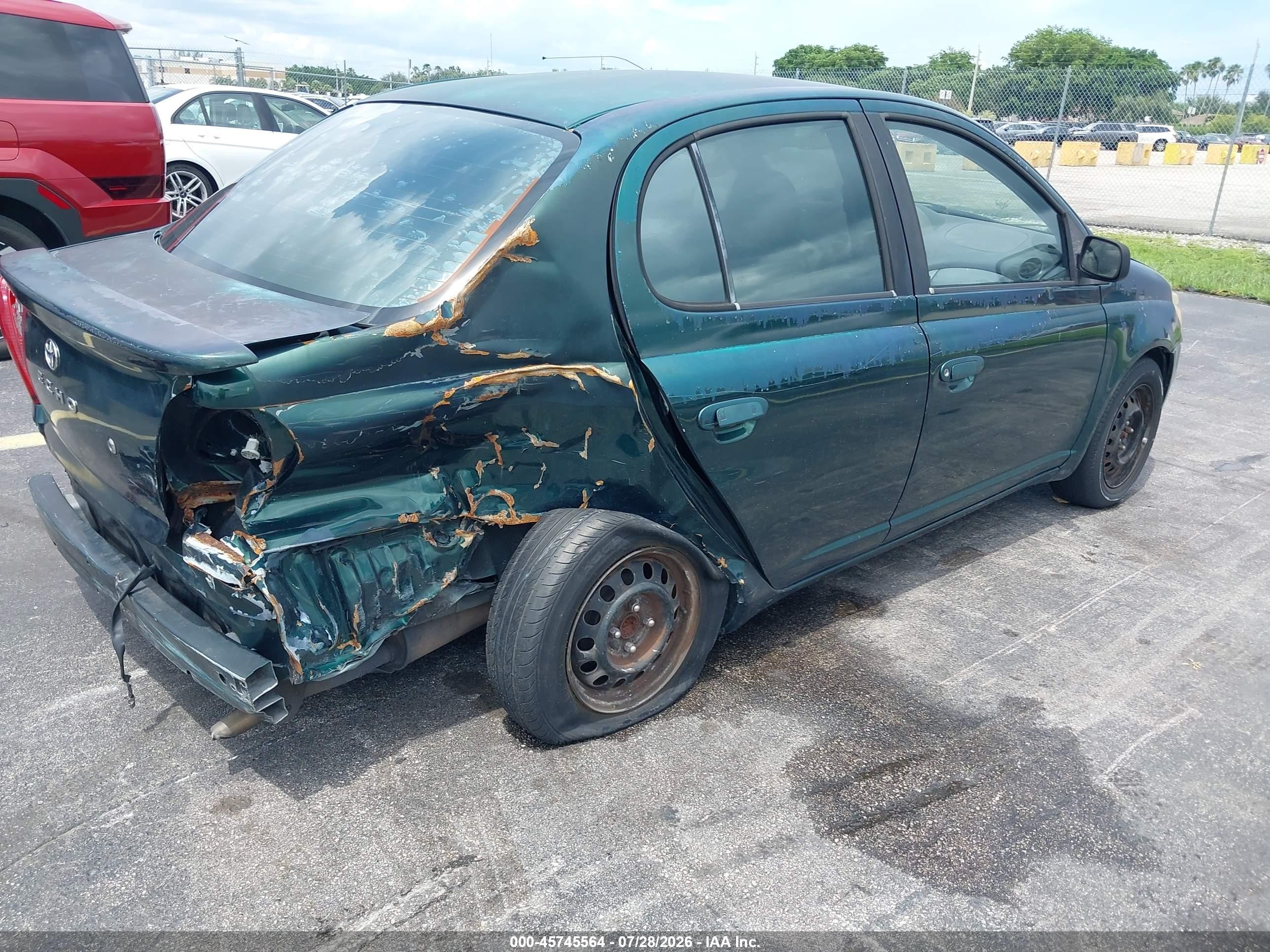 2001 Toyota Echo   Green vin: JTDBT123410177682