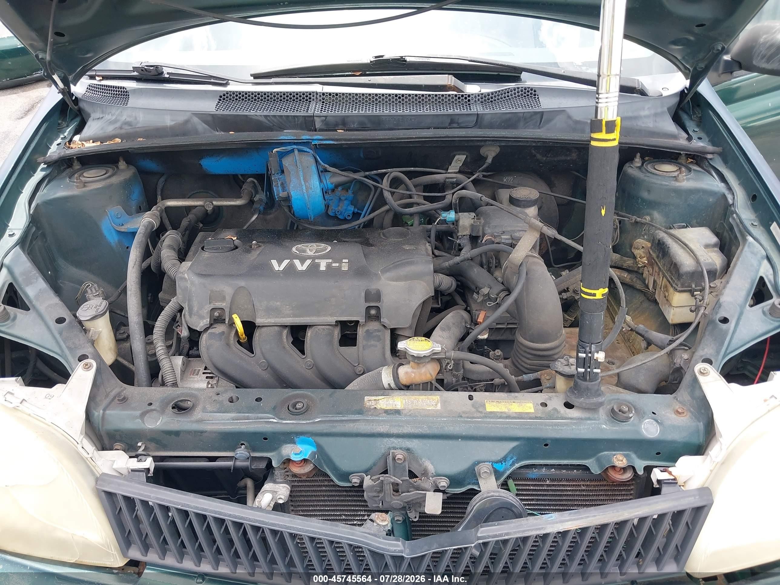 2001 Toyota Echo   Green vin: JTDBT123410177682
