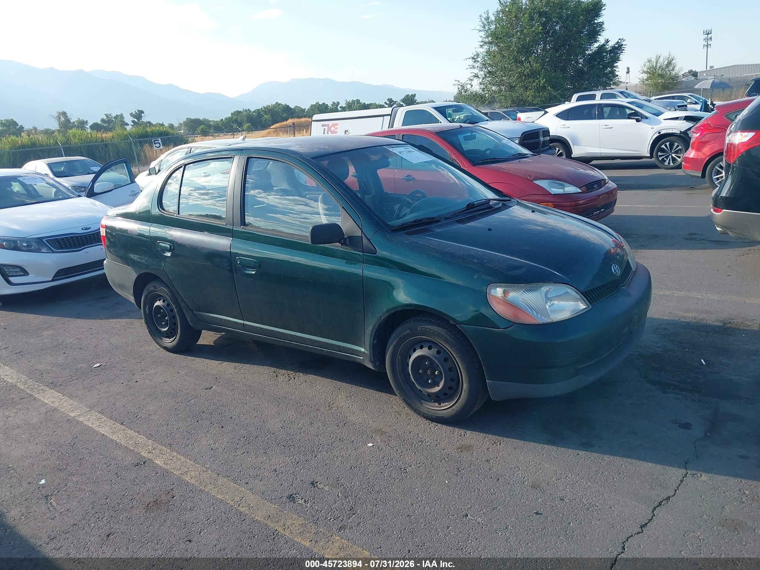 2002 Toyota Echo   Blue vin: JTDBT123420225733