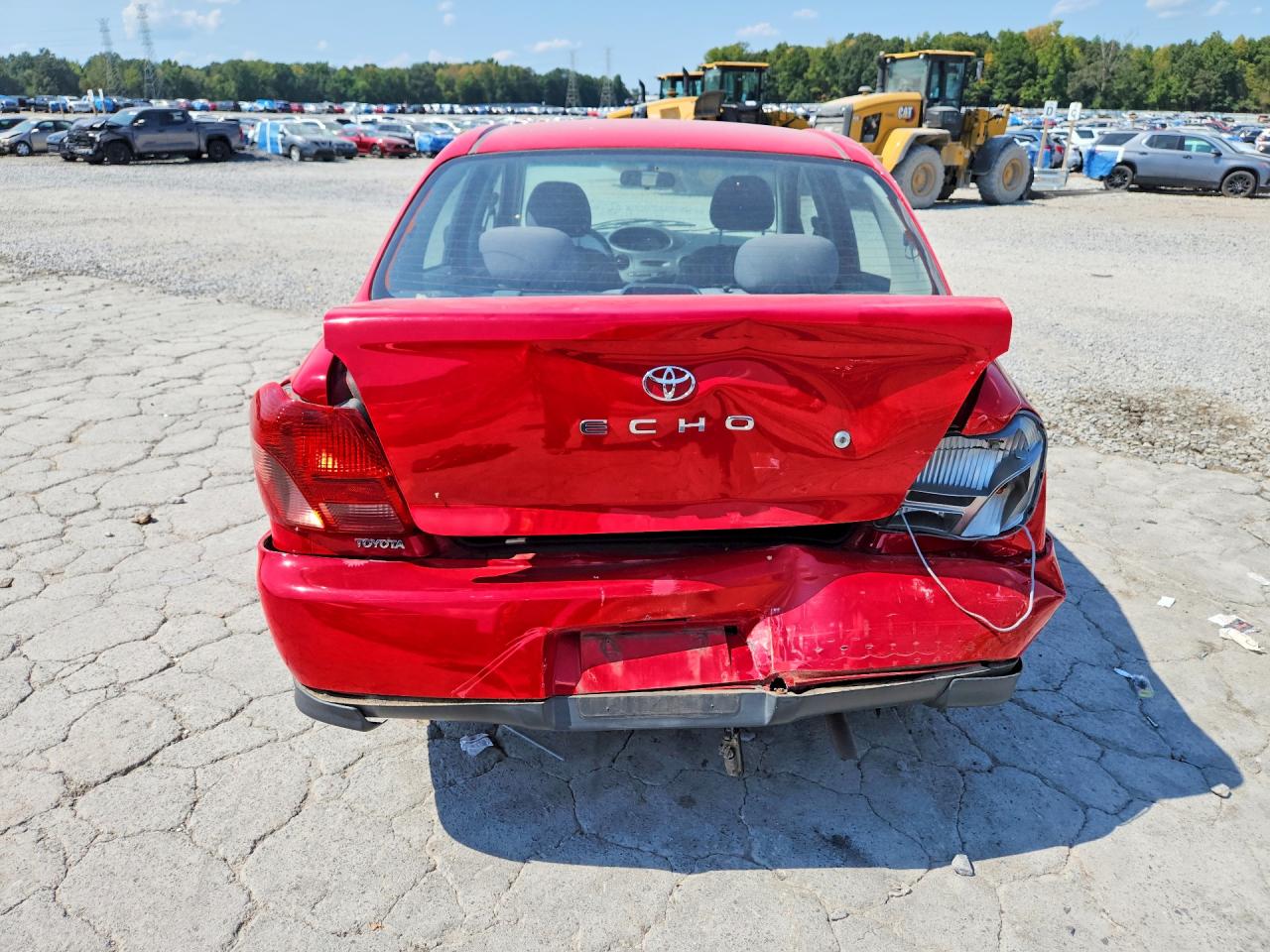 2002 Toyota Echo Base Red vin: JTDBT123520256442