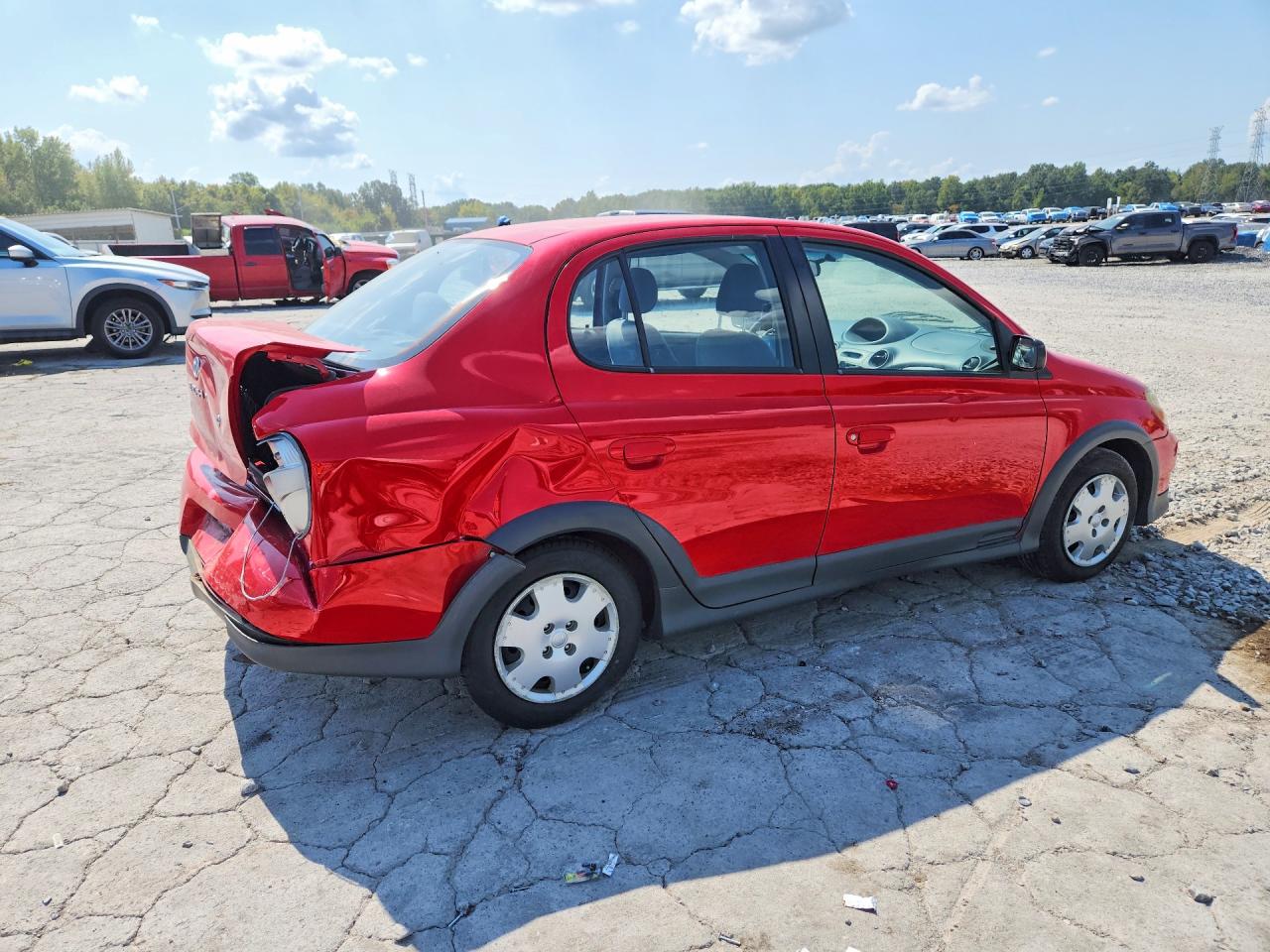 2002 Toyota Echo Base Red vin: JTDBT123520256442