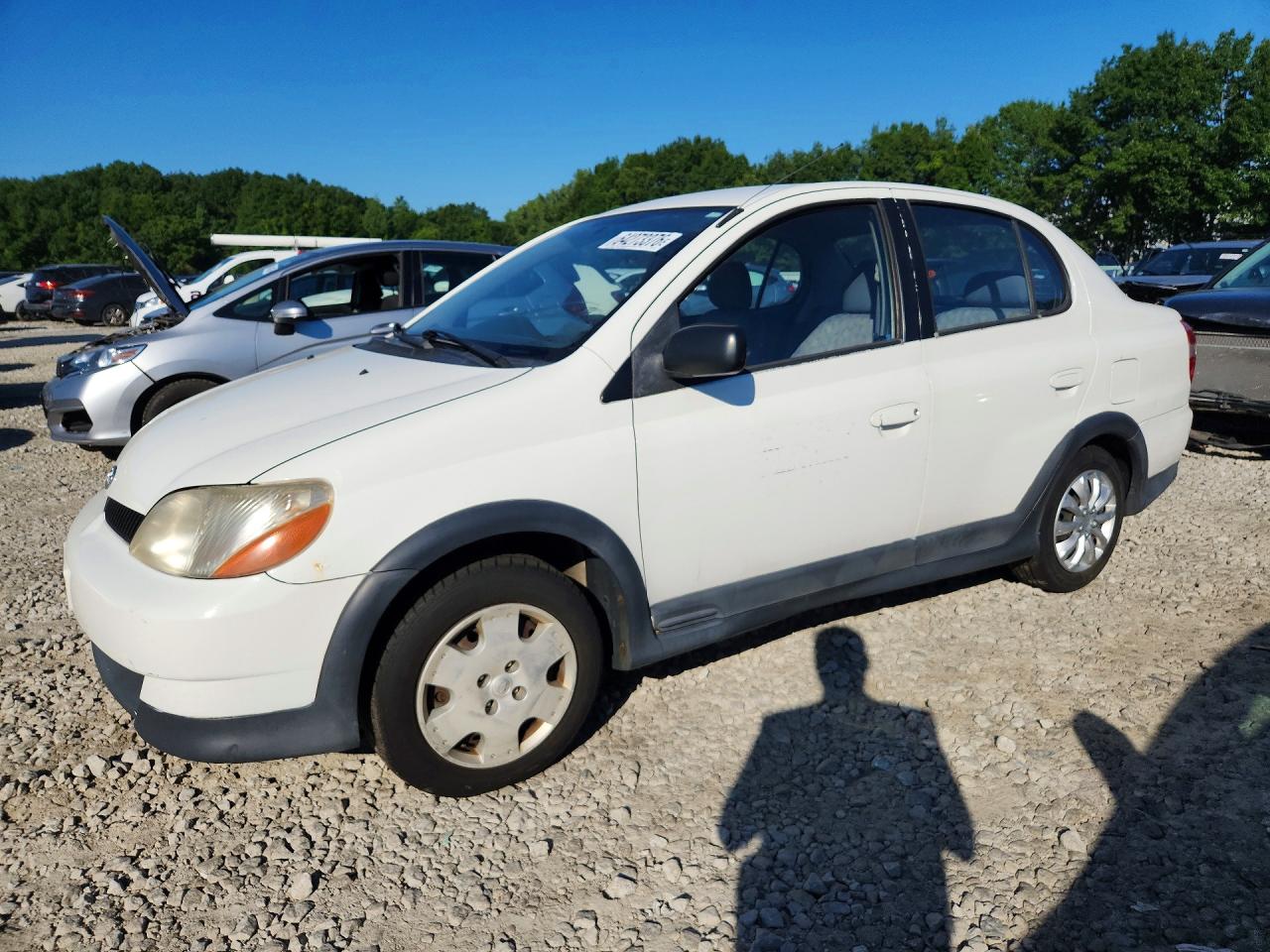 2002 Toyota Echo Base White vin: JTDBT123525026919