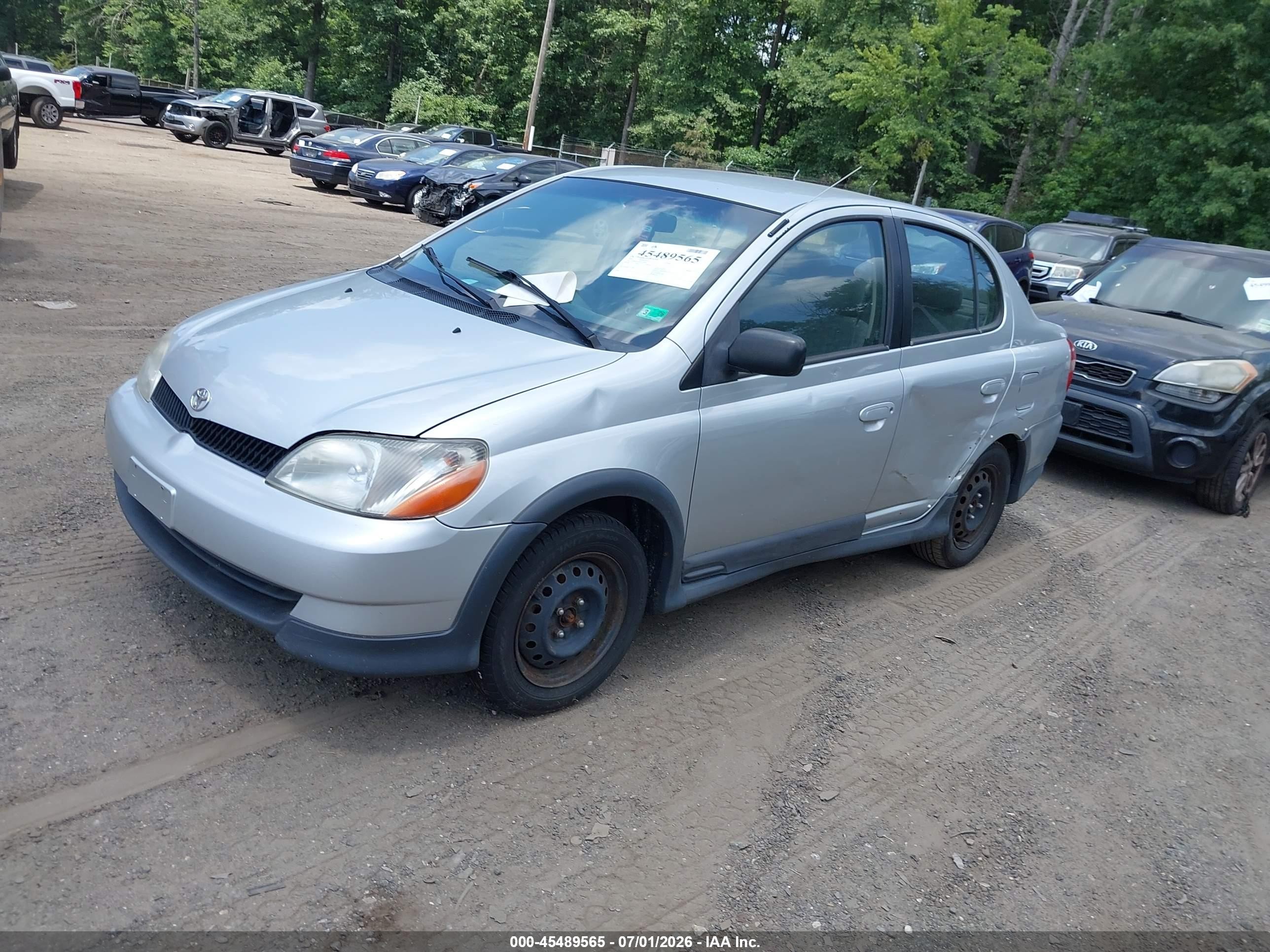 2001 Toyota Echo   Silver vin: JTDBT123610155702