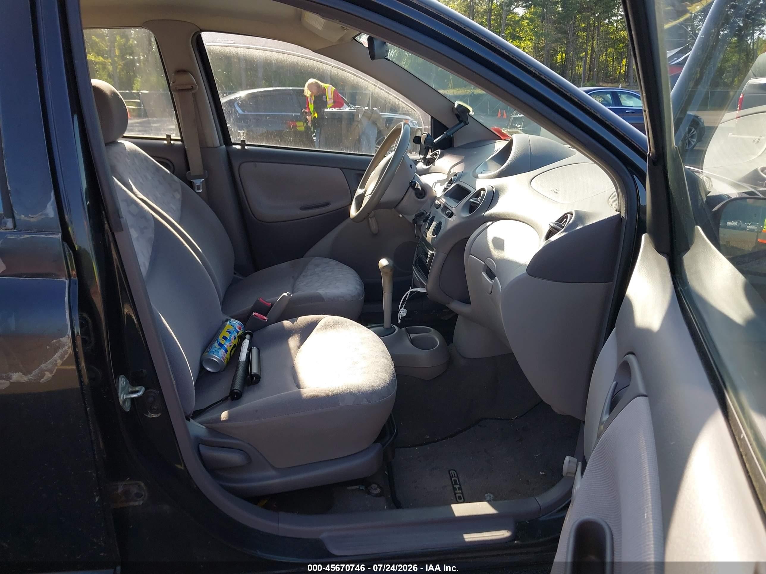 2002 Toyota Echo   Черный vin: JTDBT123625023558