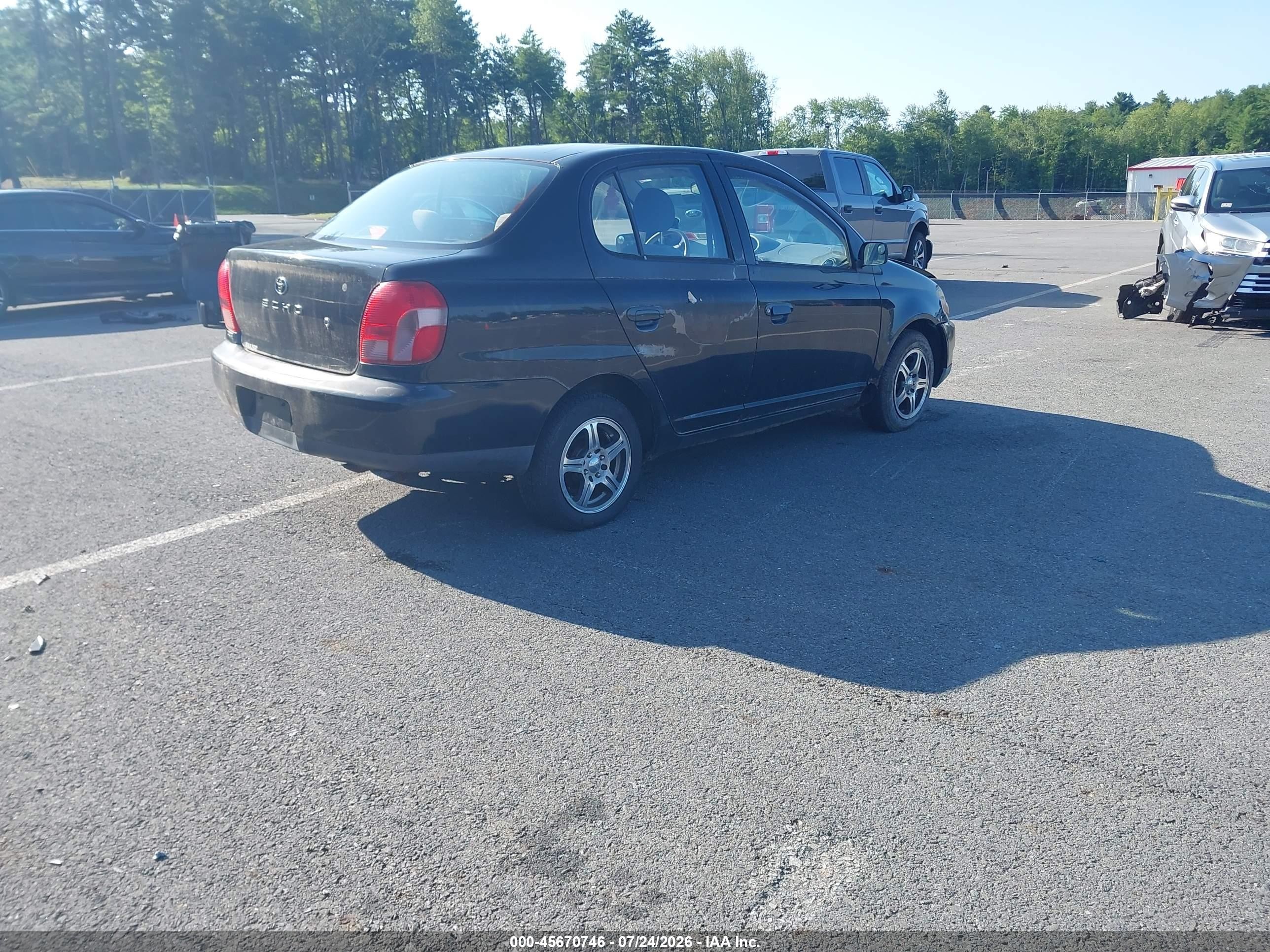 2002 Toyota Echo   Черный vin: JTDBT123625023558