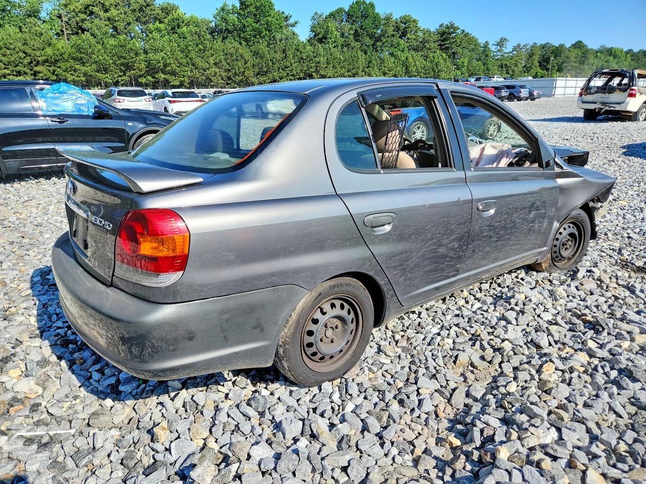 2004 Toyota Echo Base Gray vin: JTDBT123640341454