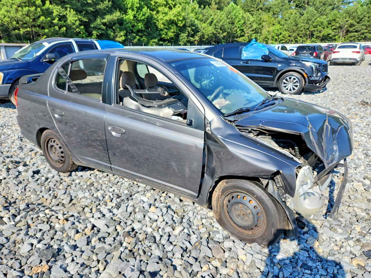 2004 Toyota Echo Base Gray vin: JTDBT123640341454