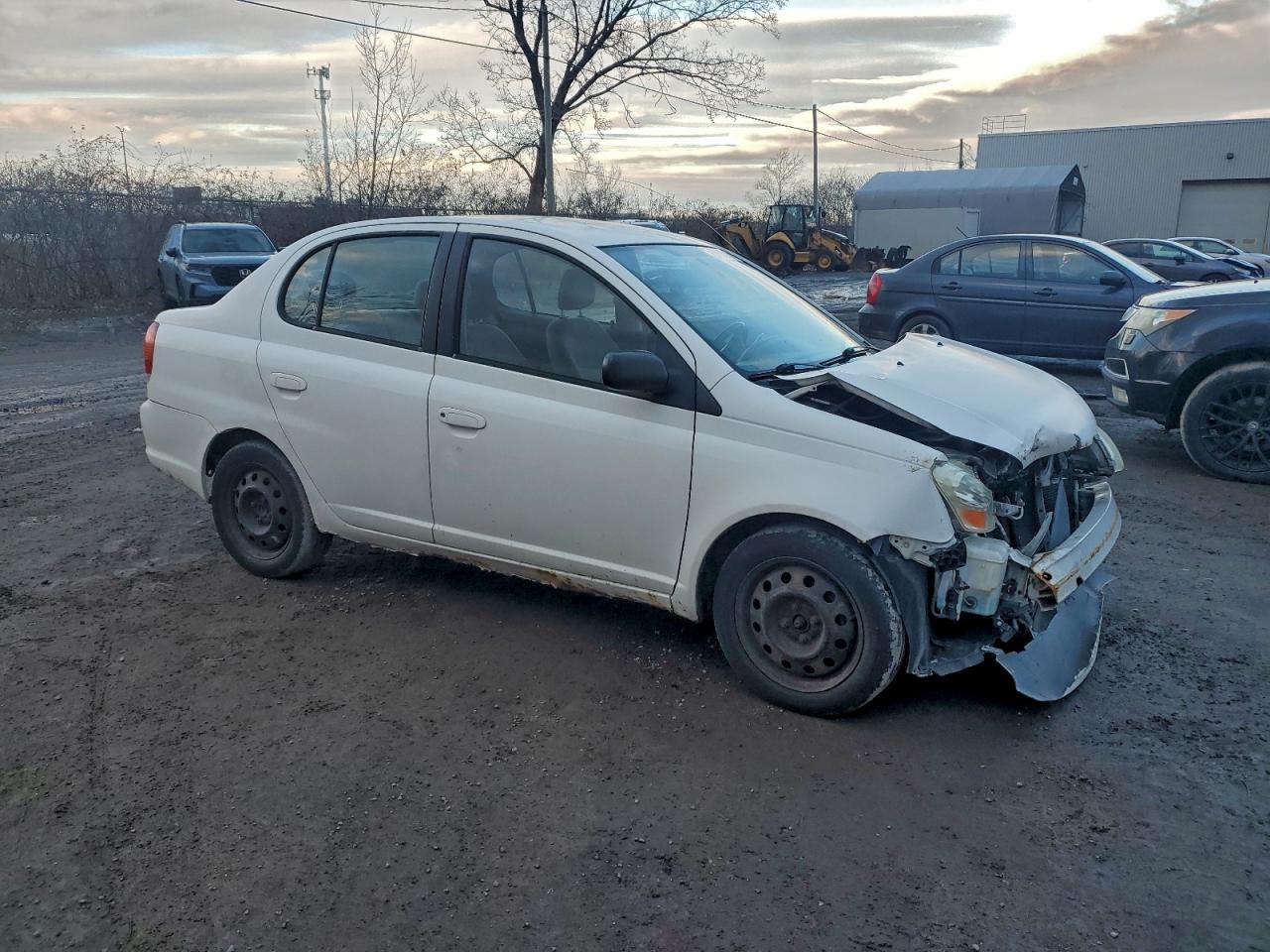 2004 Toyota Echo White vin: JTDBT123740326378