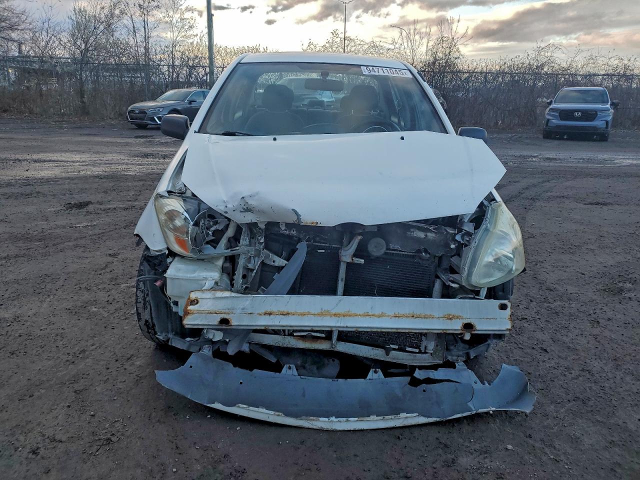 2004 Toyota Echo White vin: JTDBT123740326378
