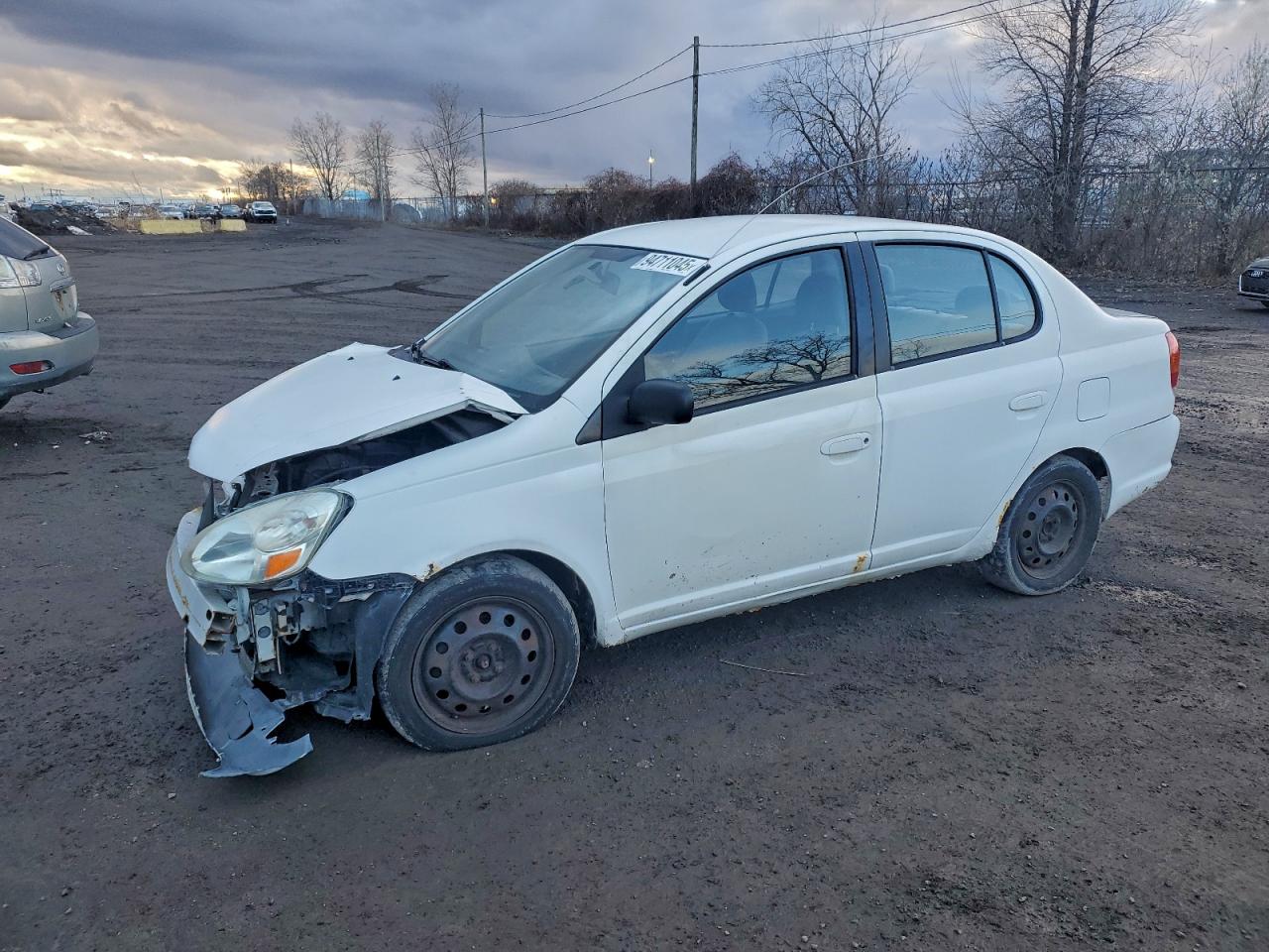 2004 Toyota Echo White vin: JTDBT123740326378
