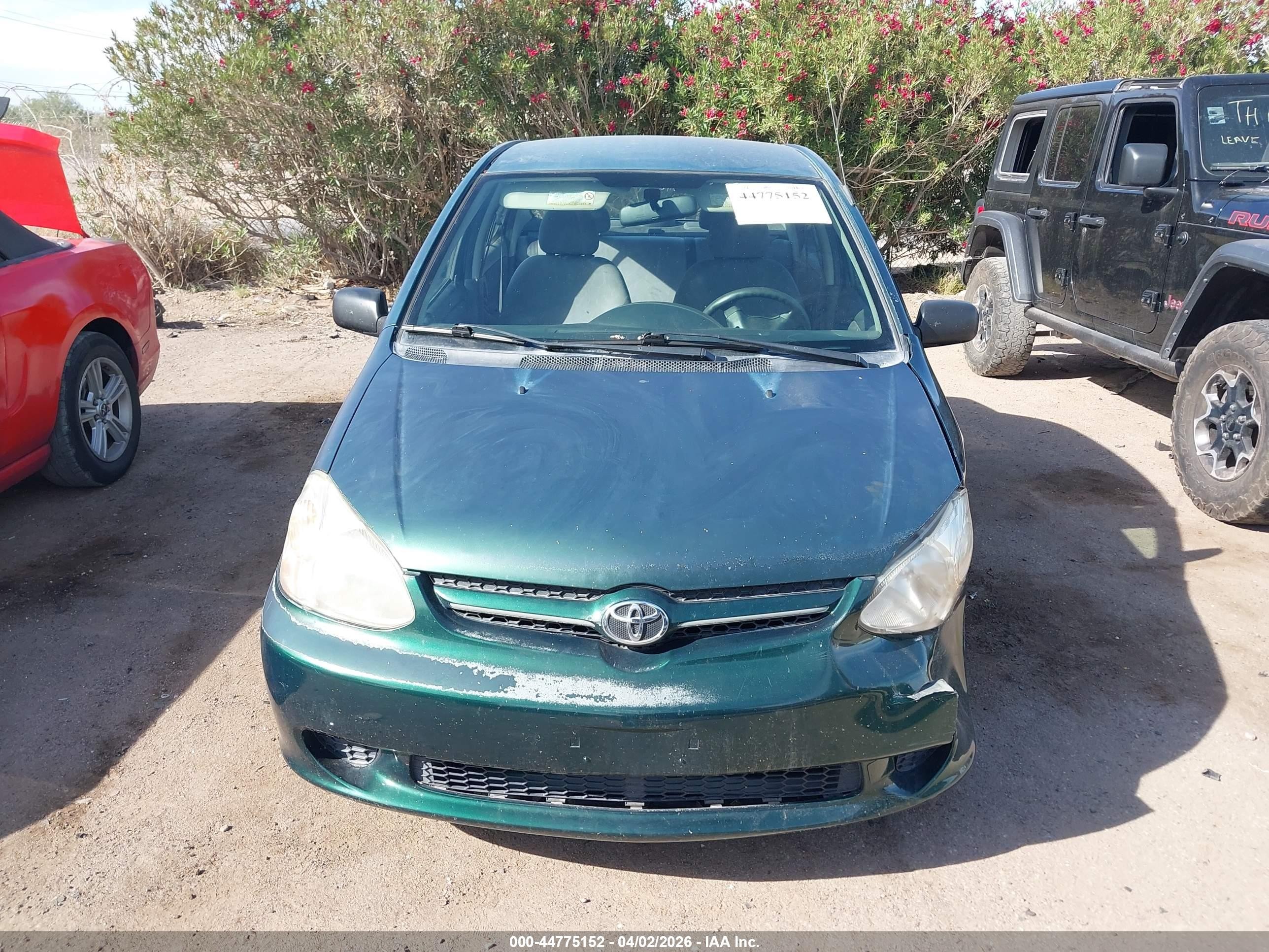 2004 Toyota Echo   Green vin: JTDBT123740331337