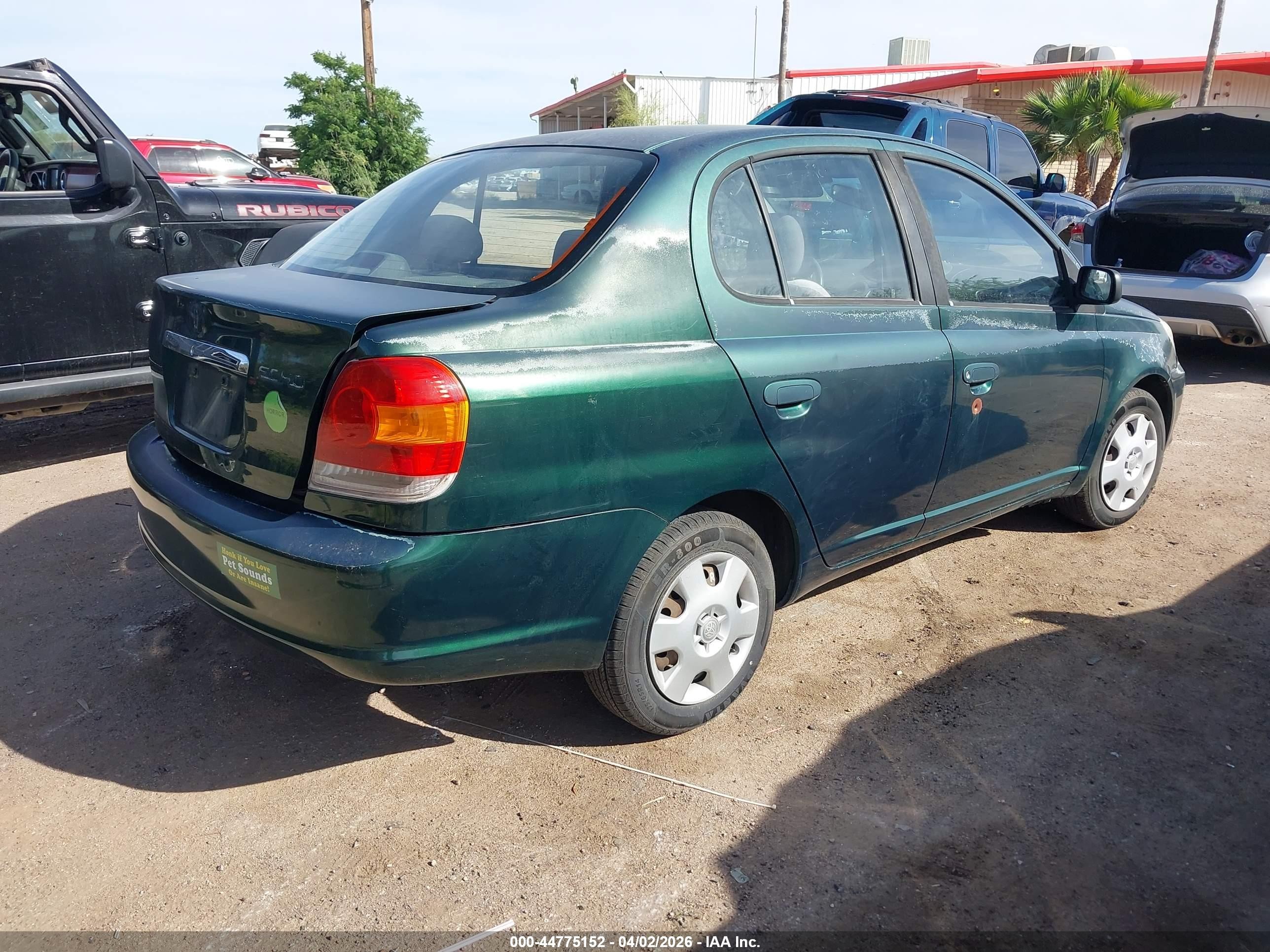 2004 Toyota Echo   Green vin: JTDBT123740331337