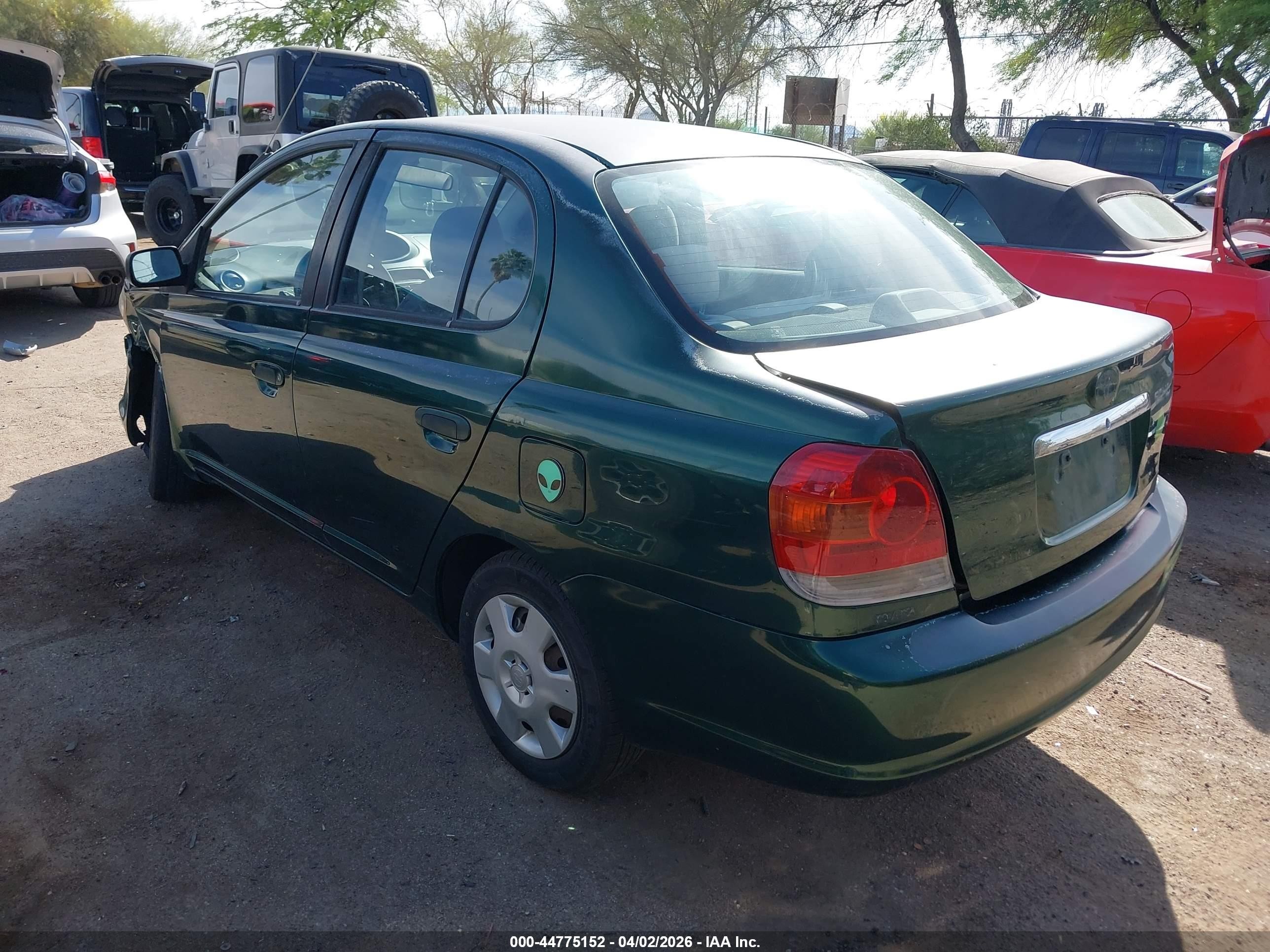 2004 Toyota Echo   Green vin: JTDBT123740331337
