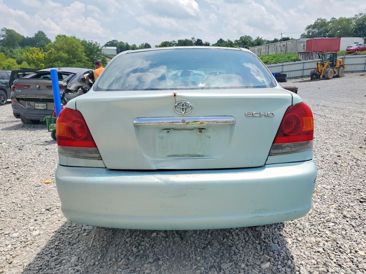2005 Toyota Echo Base Turquoise vin: JTDBT123750373136