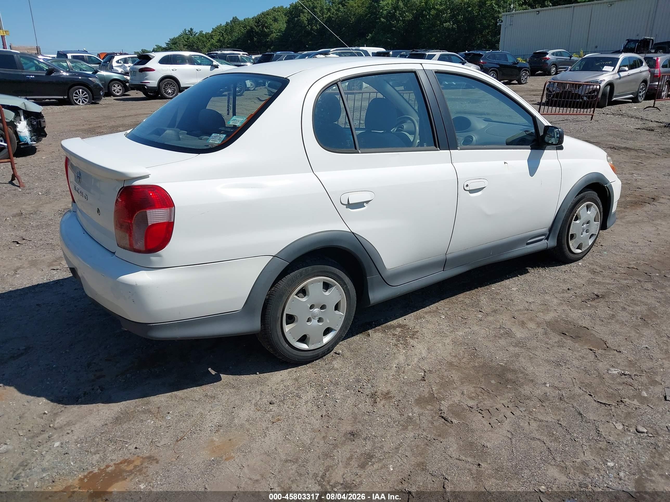 2001 Toyota Echo   Белый vin: JTDBT123810171366